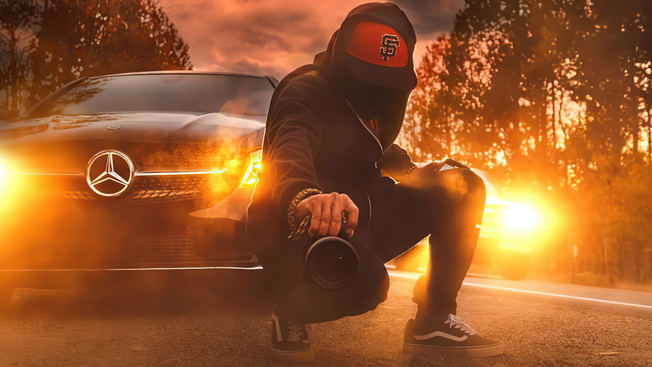 Обои только Камара, Фуджифильм gfx100, арт, легковые автомобили, автомобильное освещение в разрешении 1280x720