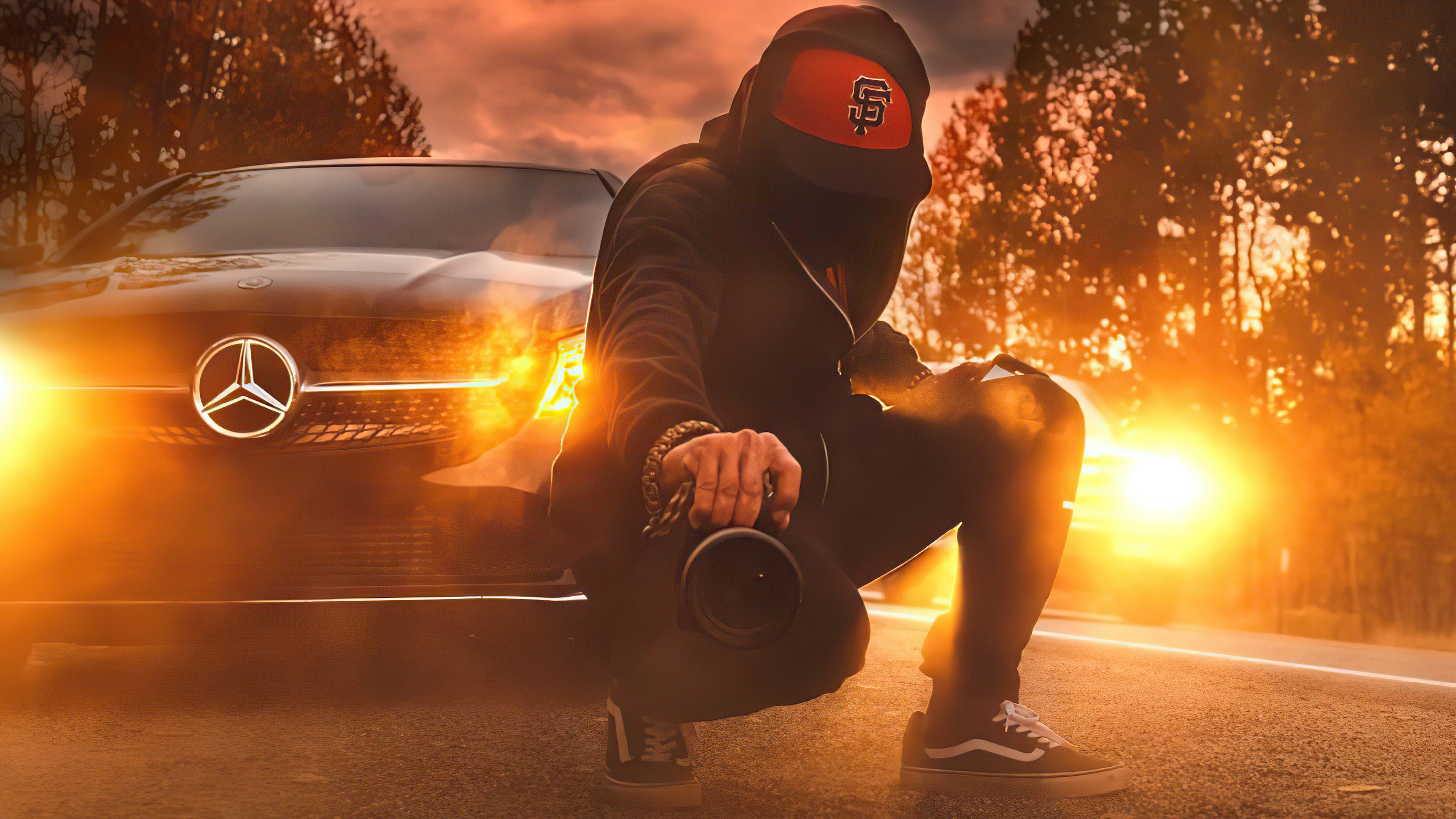 Обои только Камара, Фуджифильм gfx100, арт, легковые автомобили, автомобильное освещение в разрешении 3840x2160