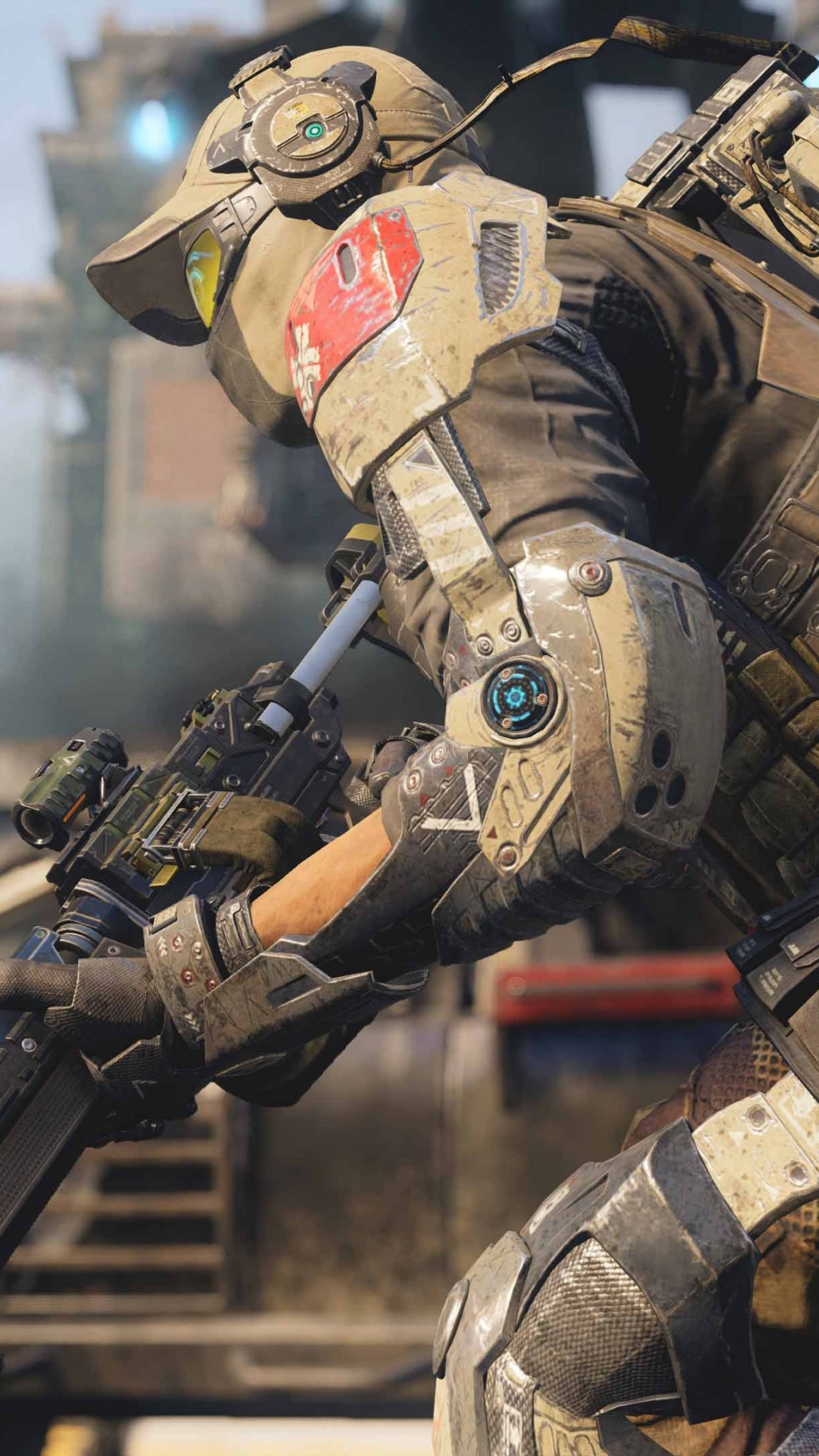 Обои call of duty black ops iii, трейарч, фигурка, компьютерная игра, меха в разрешении 1080x1920