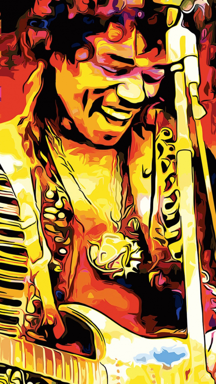 Обои гитара, музыкант, музыка, гитарист, музыкальный инструмент в разрешении 750x1334