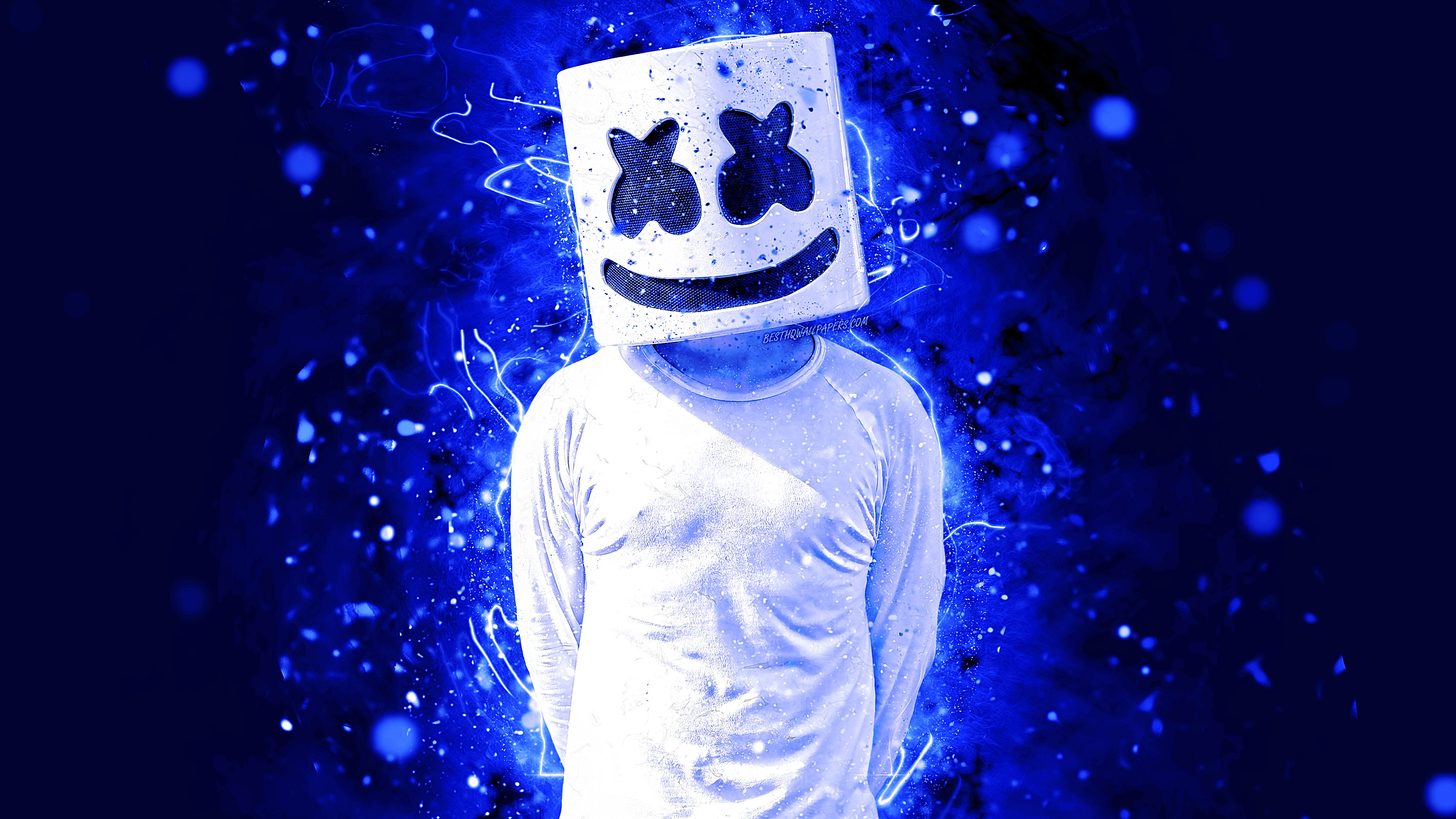 Обои синий кобальт, свет, синий, мажорель синий, Сохранить Ее Мелло в разрешении 3840x2160