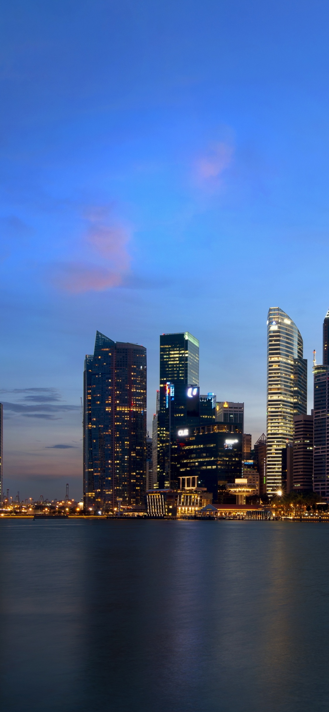 Обои городской пейзаж, Сингапур, город, линия горизонта, метрополия в разрешении 1125x2436