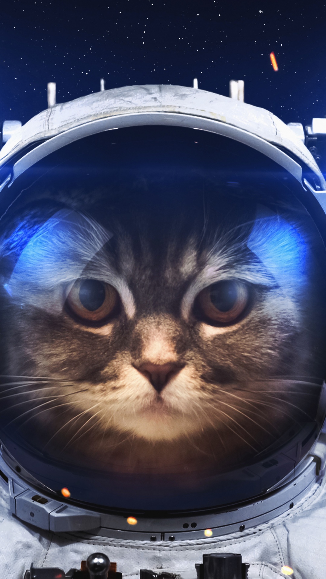 Обои графика, астронавт, космос, космическое пространство, анимация в разрешении 1080x1920