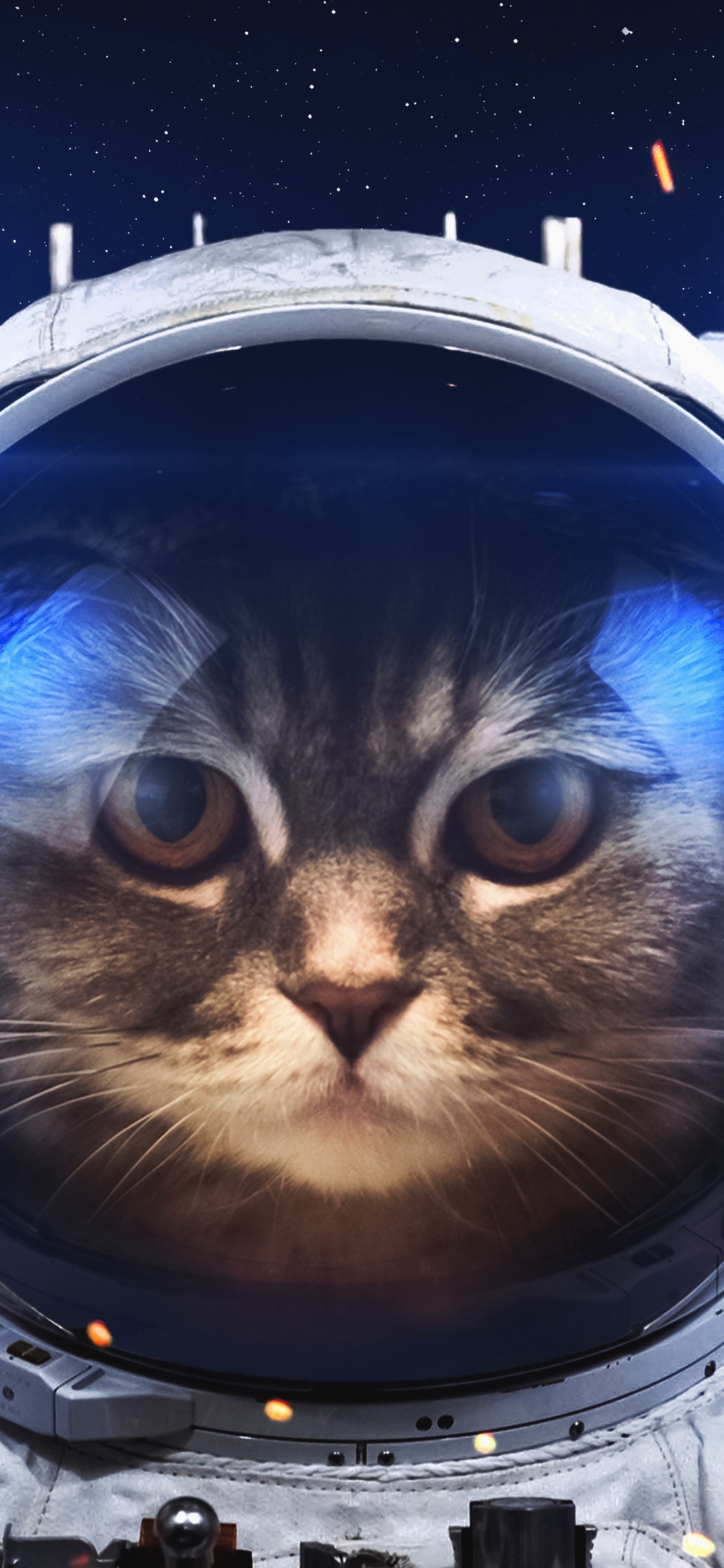 Обои графика, астронавт, космос, космическое пространство, анимация в разрешении 1125x2436