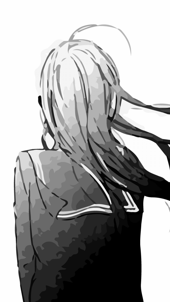 Обои рисование, аниме, Манга, иллюстрация, эскиз в разрешении 720x1280