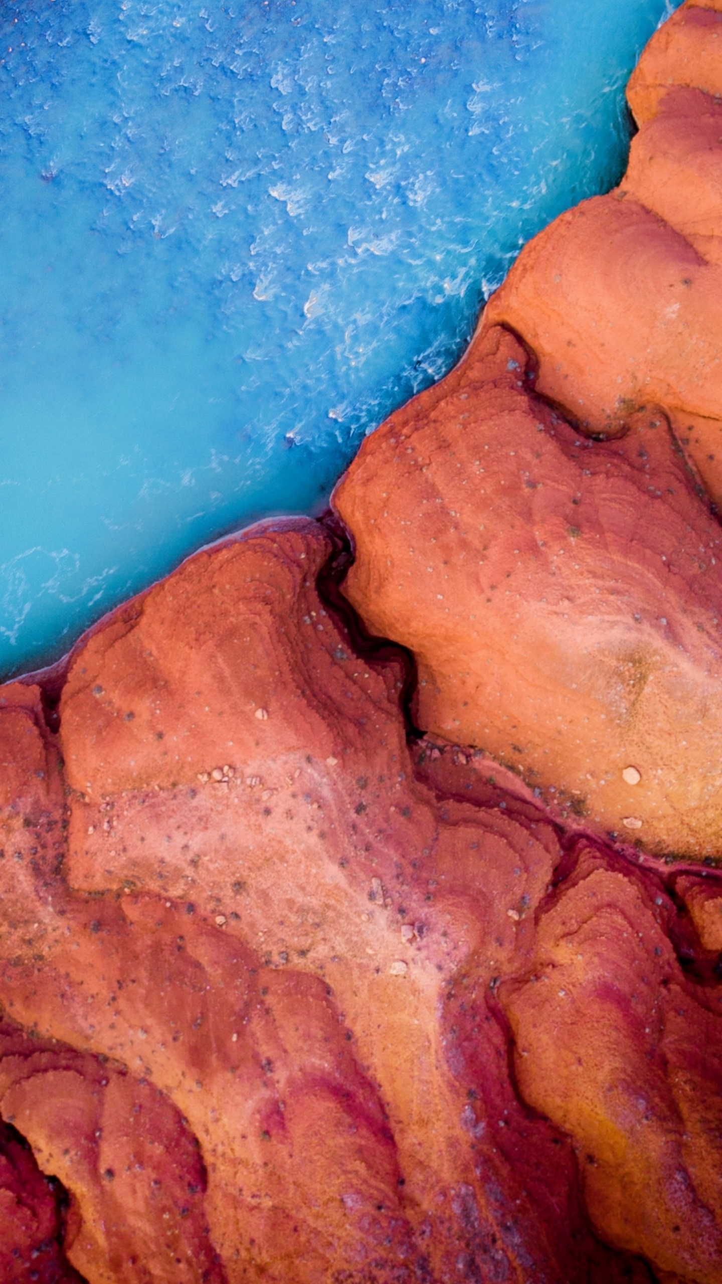 Обои древесина, синий, Оранжевый цвет, полутона и оттенки, пейзаж в разрешении 1440x2560