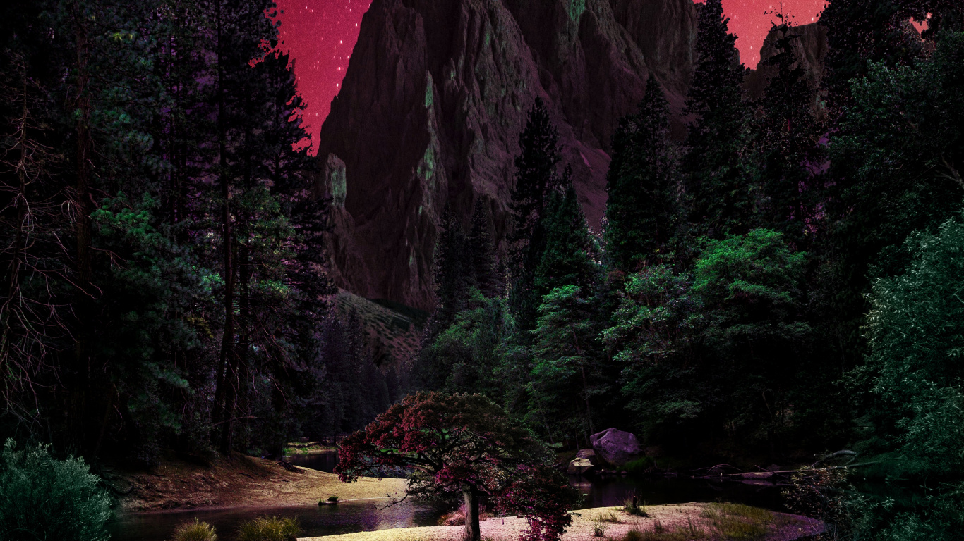 Обои природа, вода, растение, мир, природный ландшафт в разрешении 1366x768