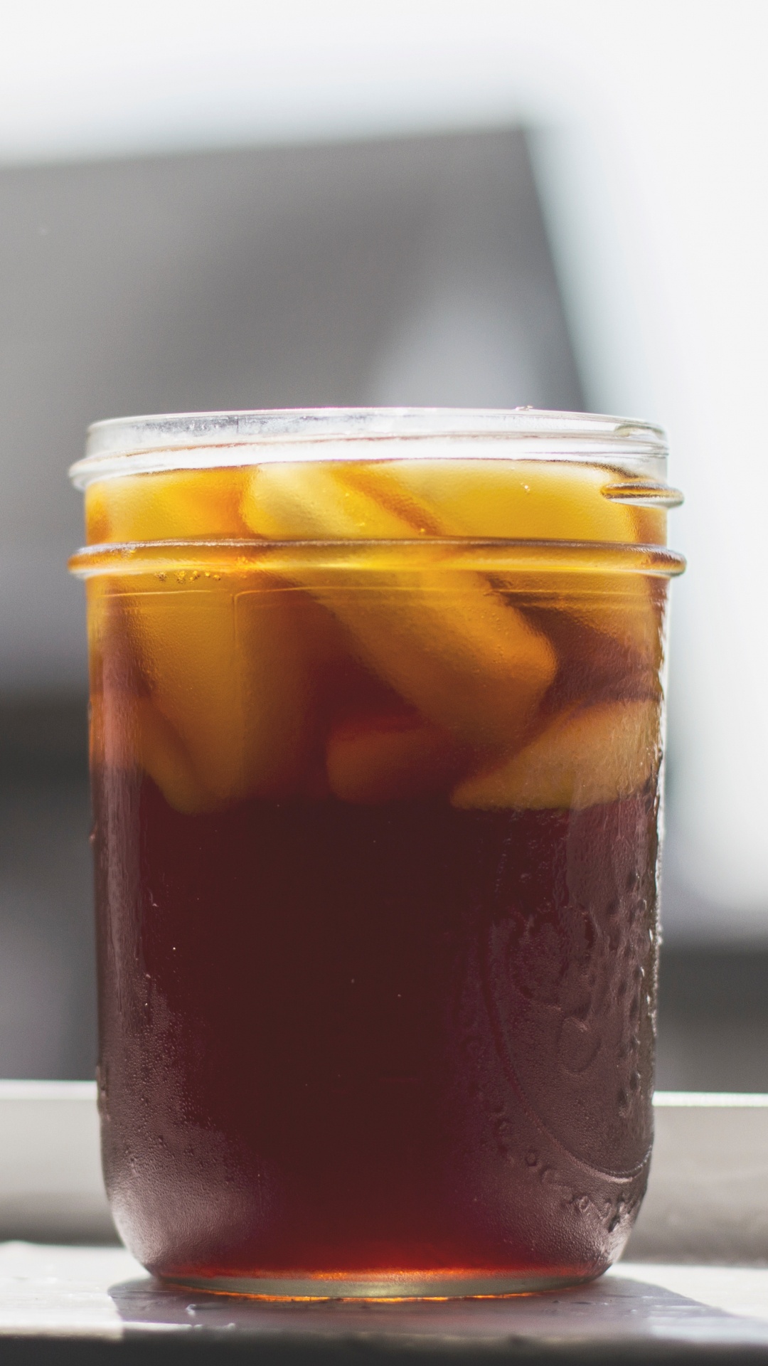 Обои чай со льдом, кофе со льдом, напиток, пища, ингредиент в разрешении 1080x1920