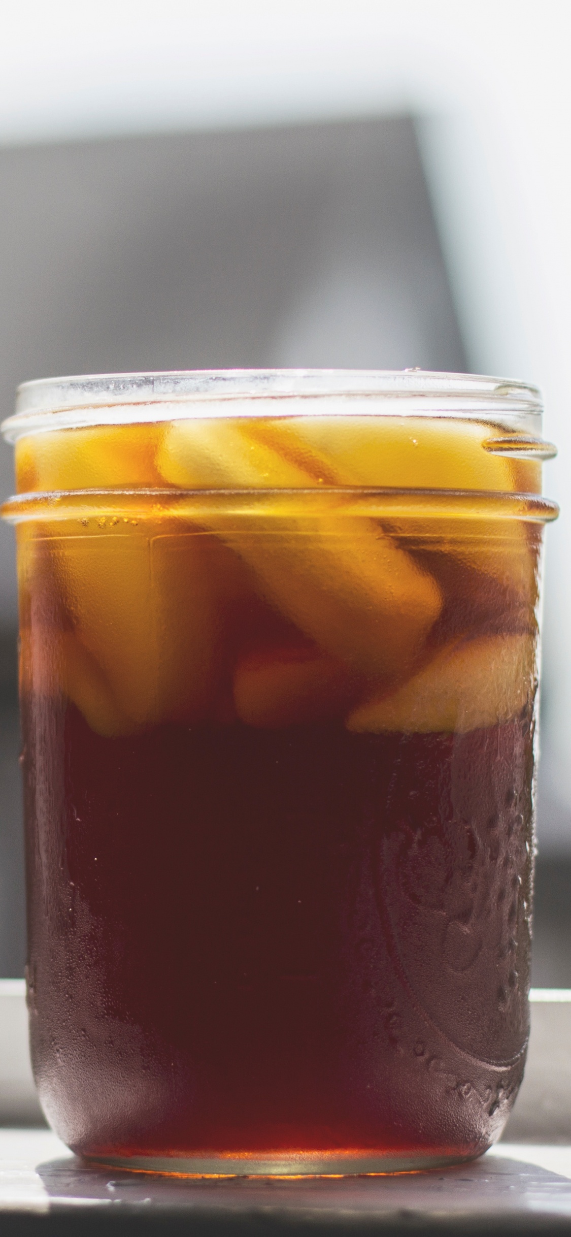 Обои чай со льдом, кофе со льдом, напиток, пища, ингредиент в разрешении 1125x2436