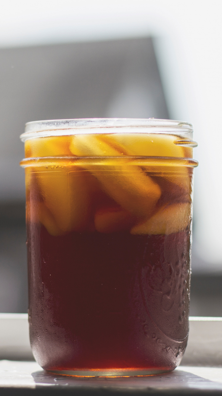 Обои чай со льдом, кофе со льдом, напиток, пища, ингредиент в разрешении 750x1334