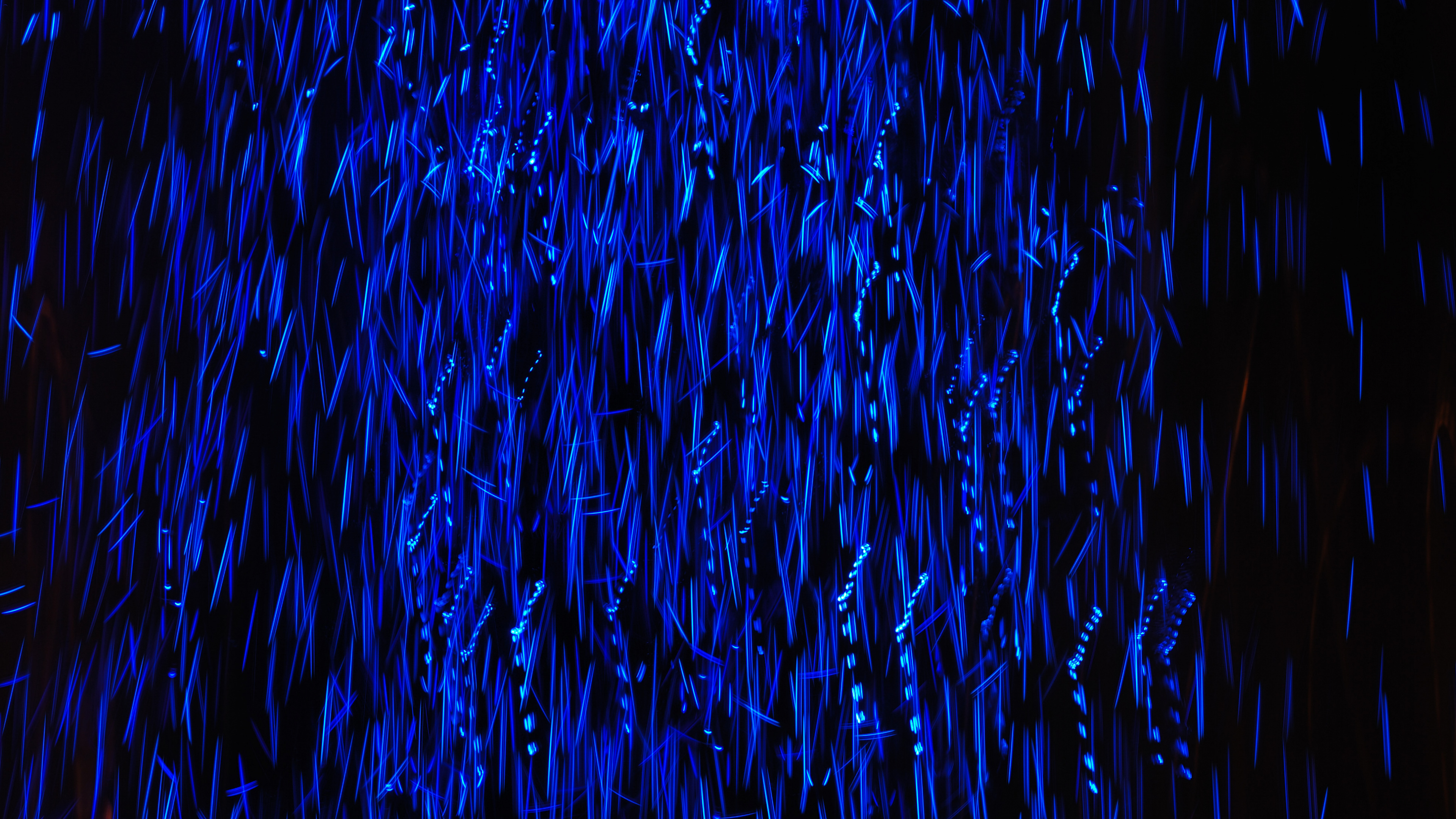 Обои темнота, синий, электрик, синий кобальт, свет в разрешении 3840x2160