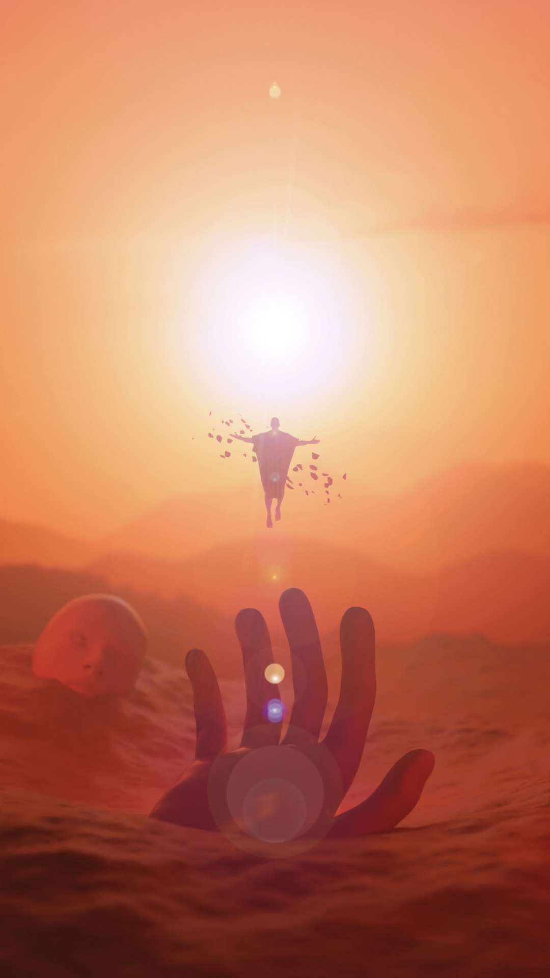 Обои восход солнца, солнце, закат, утро, солнечный свет в разрешении 1080x1920