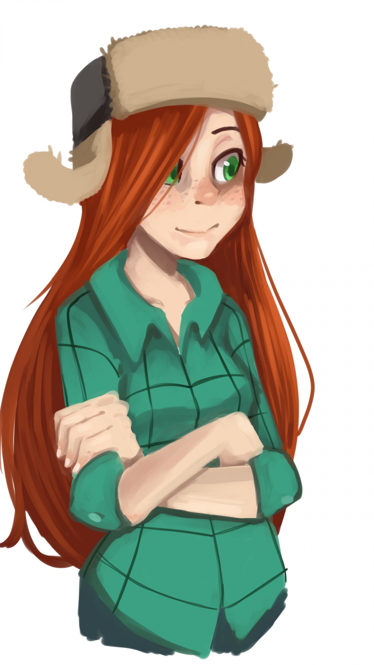 Обои Диппер Пайнс, Мэйбл Пайнс, рисование, мультфильм, аниме в разрешении 1440x2560