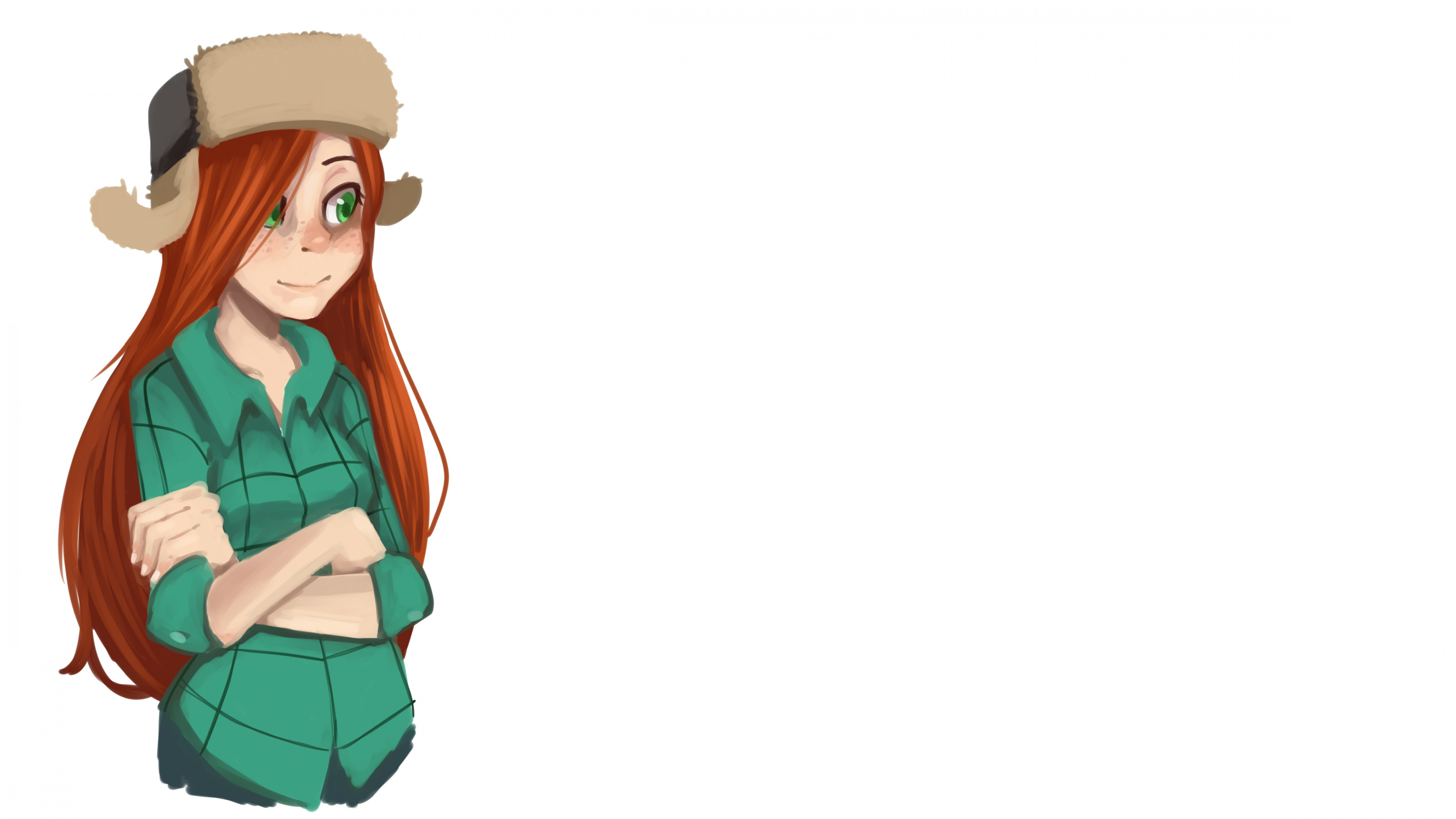 Обои Диппер Пайнс, Мэйбл Пайнс, рисование, мультфильм, аниме в разрешении 3840x2160