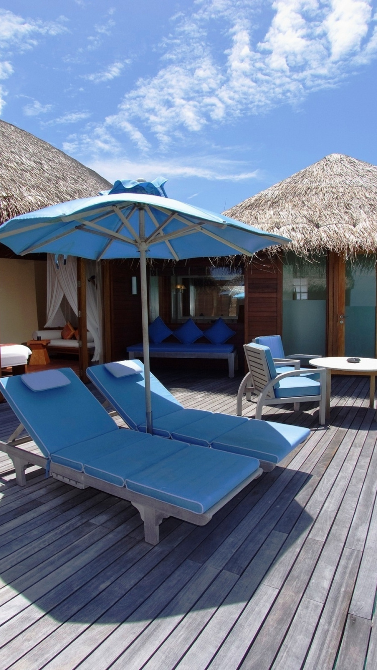 Обои прибежище, пляж, отпуск, свойство, недвижимость в разрешении 750x1334