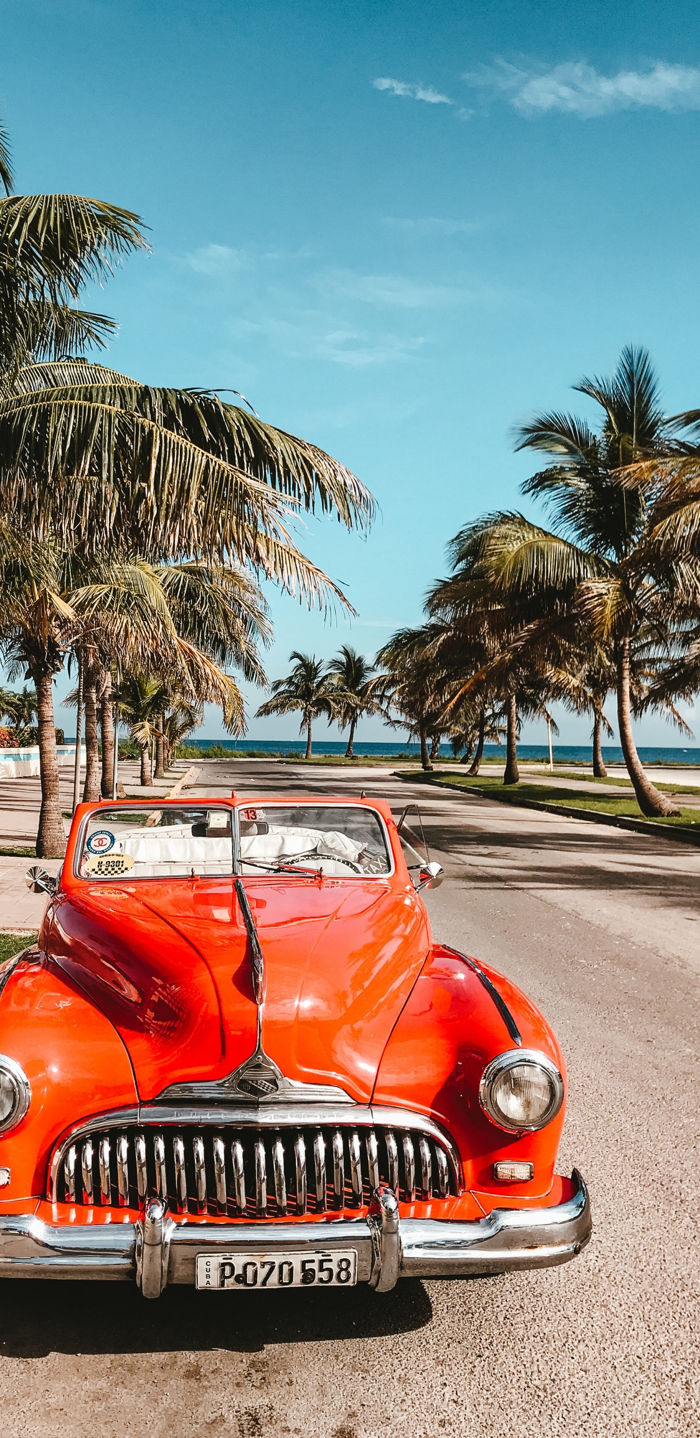 Обои красивая куба, Гавана, путешествие, природа, колесо в разрешении 1440x2960