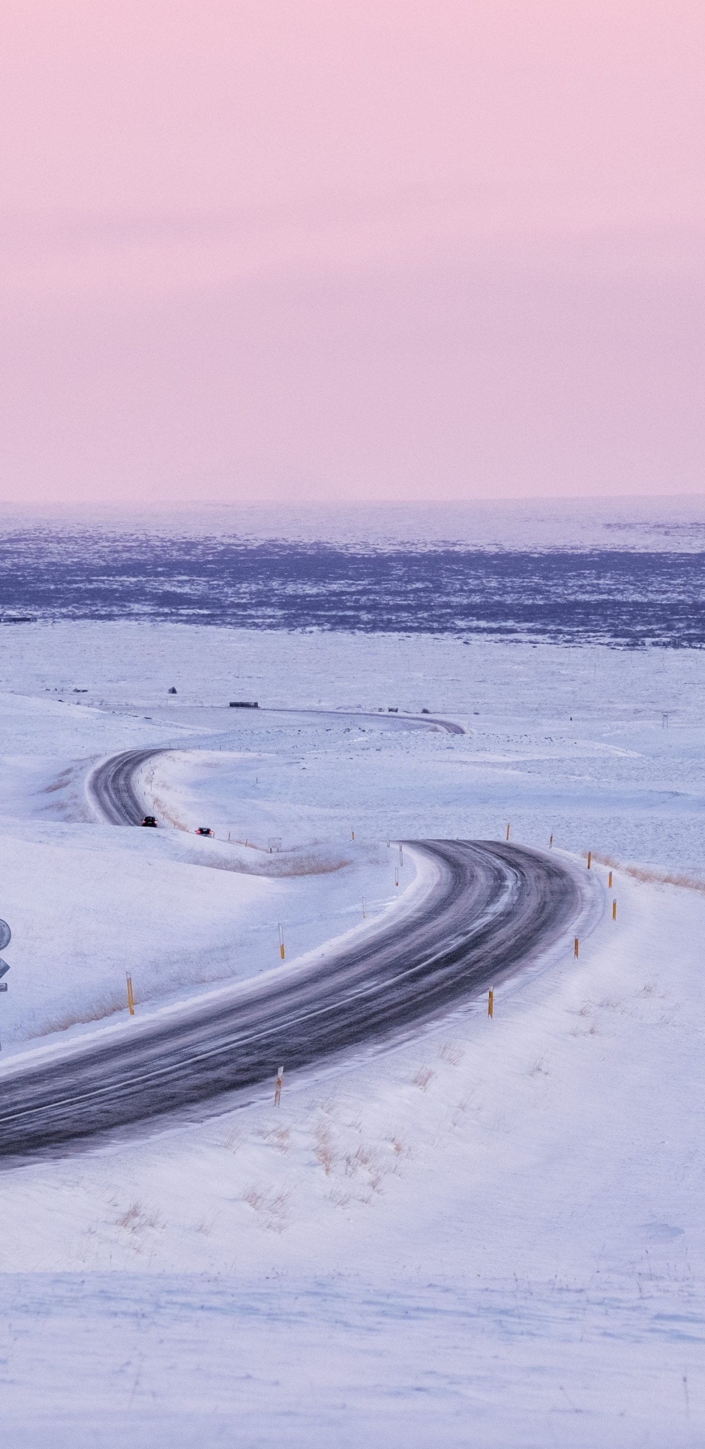 Обои океан, Северный Ледовитый океан, ледник, снег, зима в разрешении 1440x2960