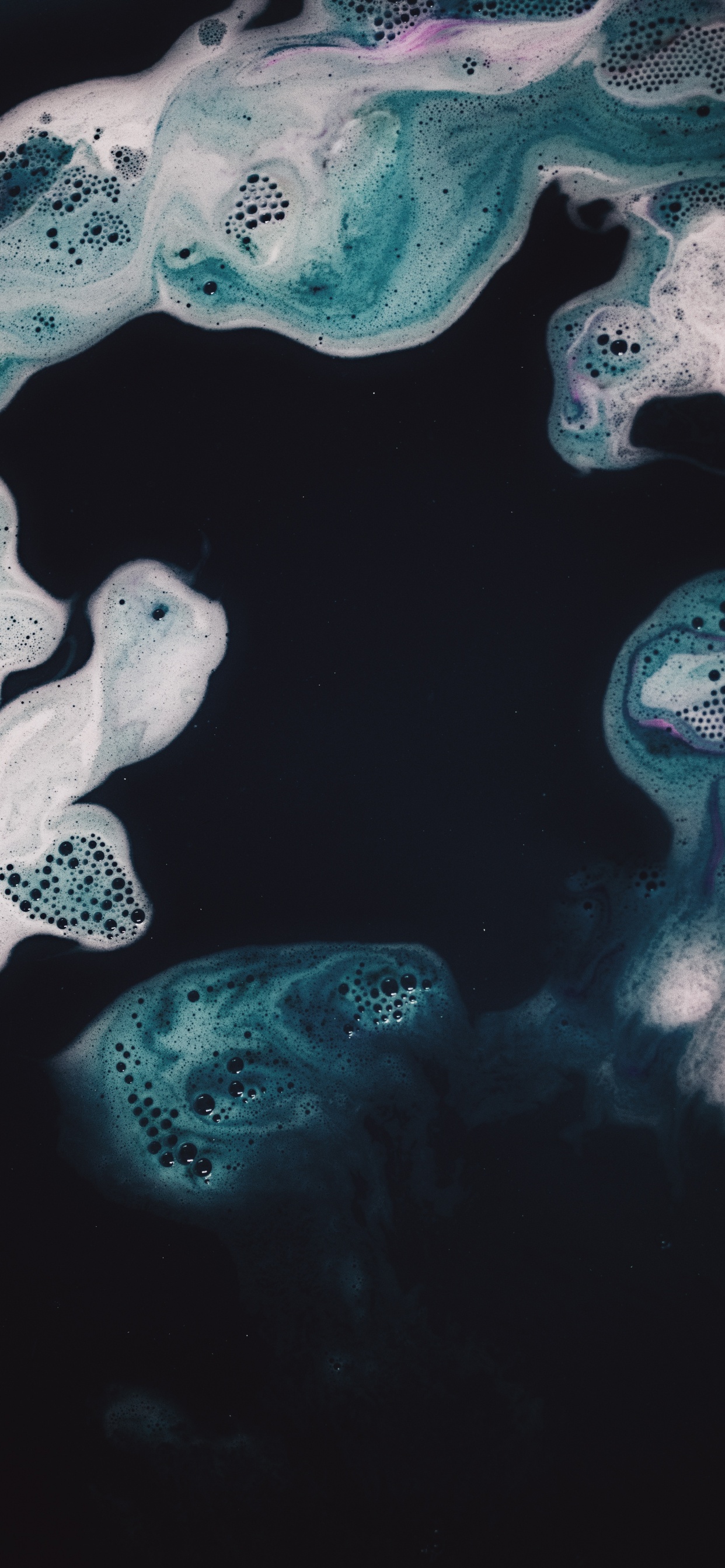 Обои синий, Аква, бирюза, иллюстрация, черный в разрешении 1242x2688