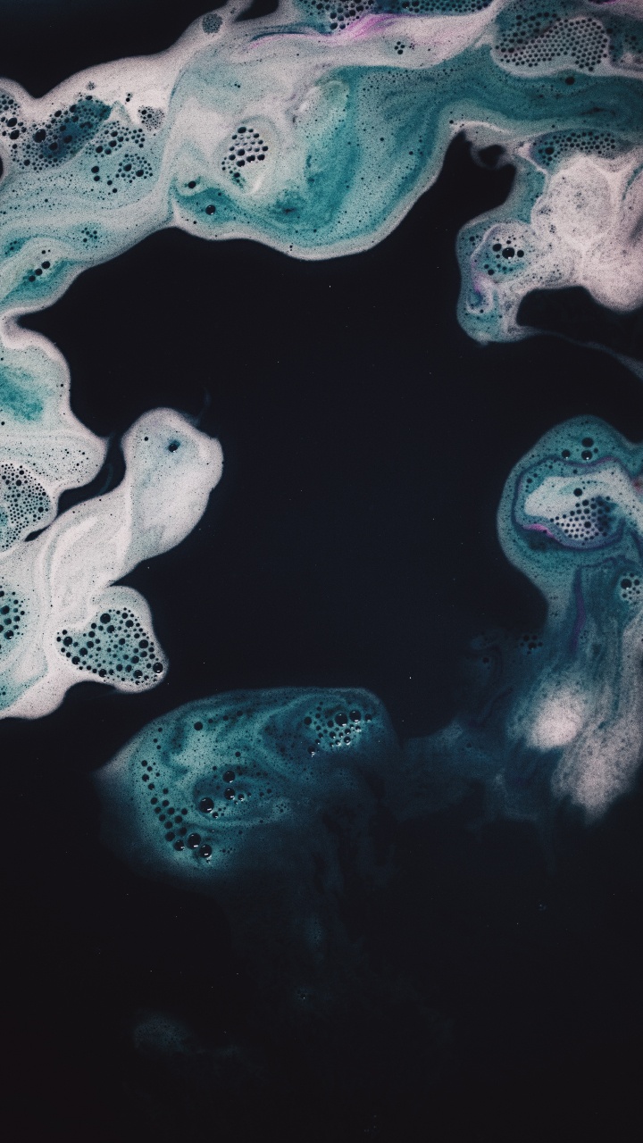 Обои синий, Аква, бирюза, иллюстрация, черный в разрешении 720x1280