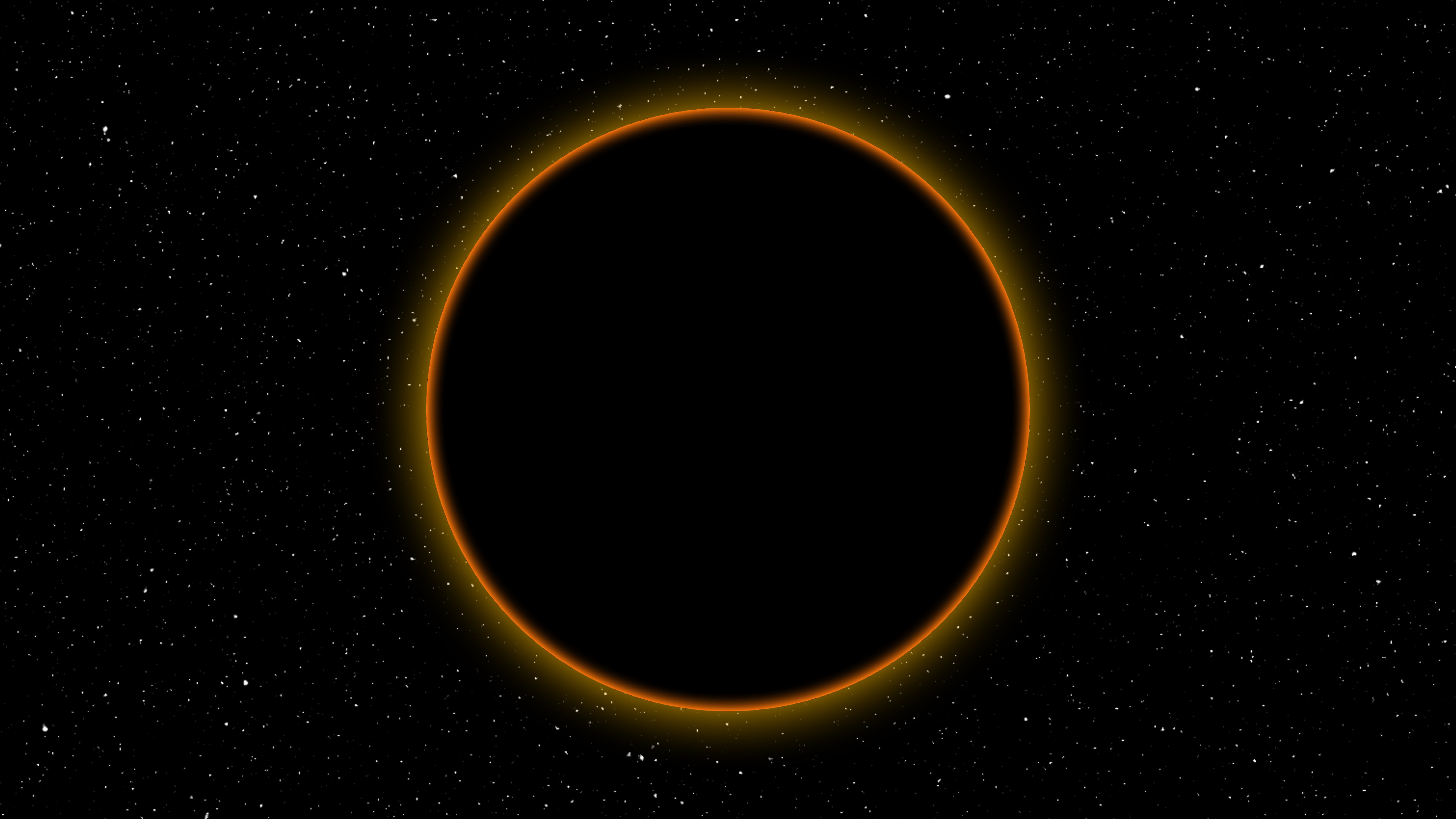 Обои атмосфера, небесное явление, астрономический объект, затмение, космическое пространство в разрешении 3840x2160