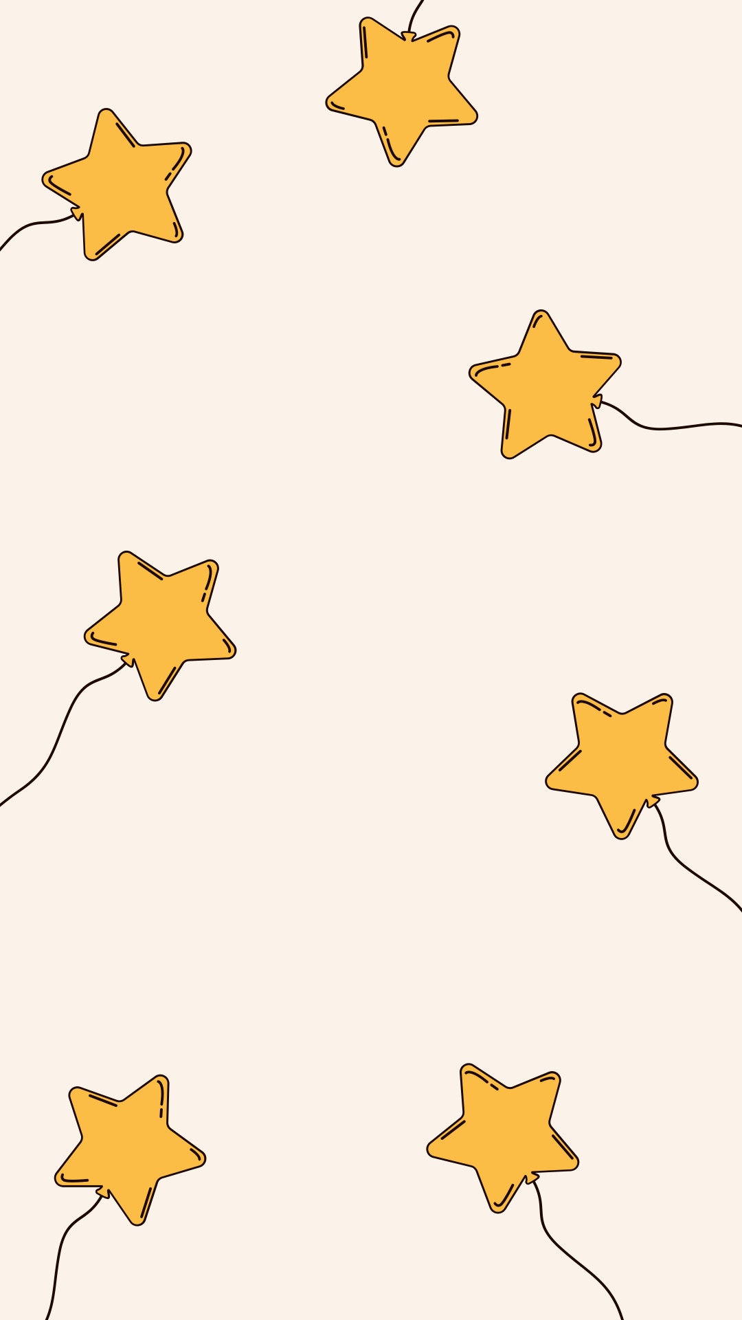 Обои желтый, лист, звезда, Рисунок М, точка в разрешении 1080x1920