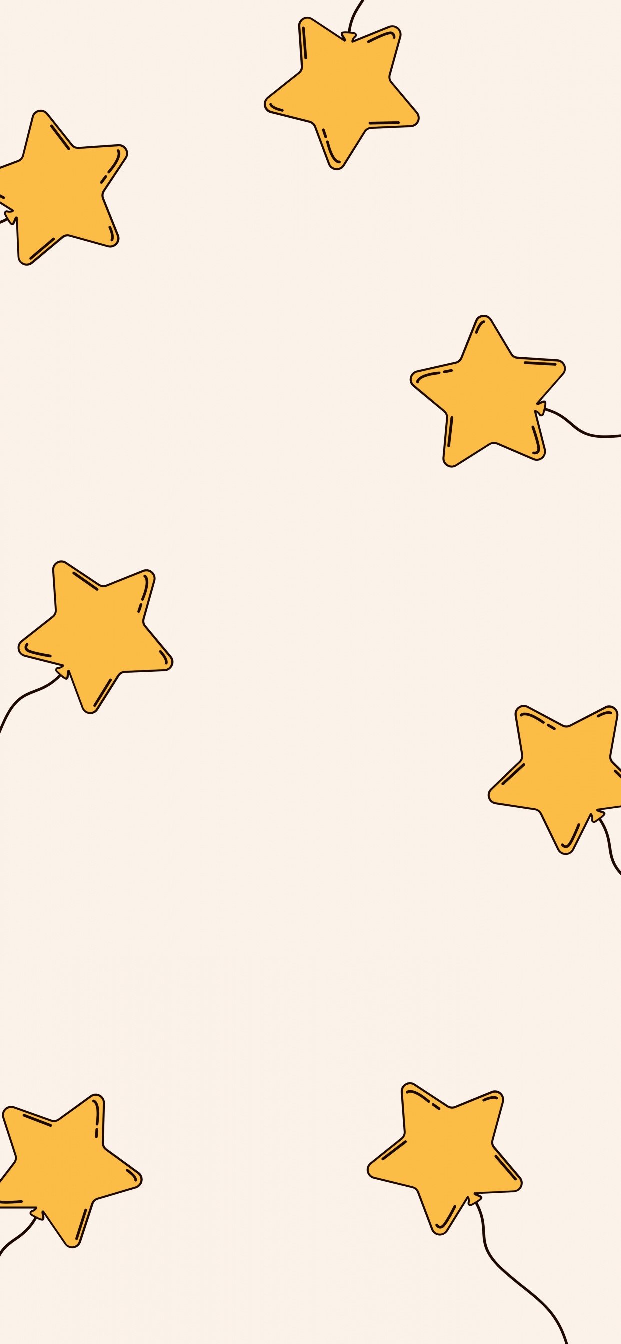 Обои желтый, лист, звезда, Рисунок М, точка в разрешении 1242x2688