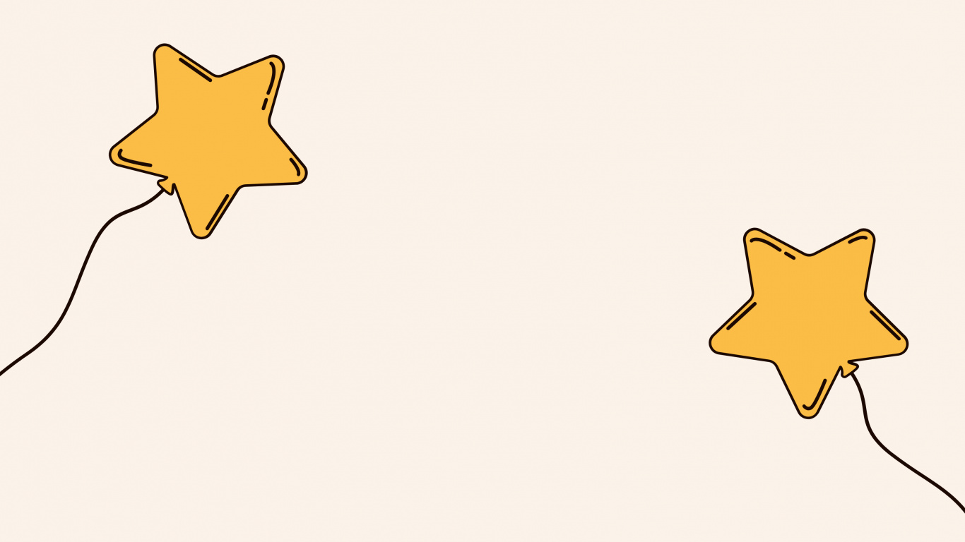 Обои желтый, лист, звезда, Рисунок М, точка в разрешении 1366x768