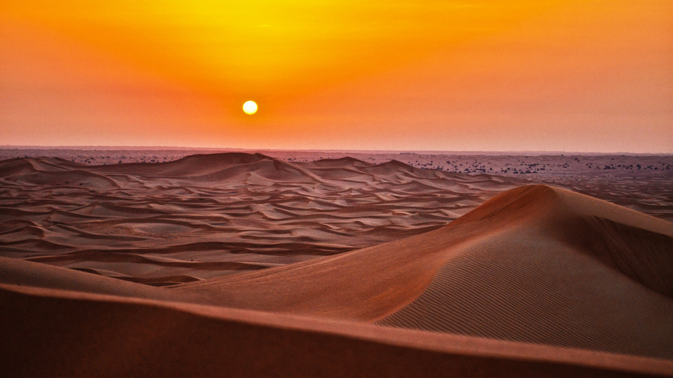 Обои пустыня сахара, Верблюдах, пустыня, эргшебби, Дюна в разрешении 1366x768
