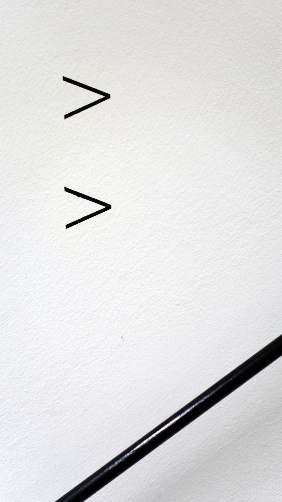 Обои угол, проект, монохромный, стрелка, линия в разрешении 1080x1920