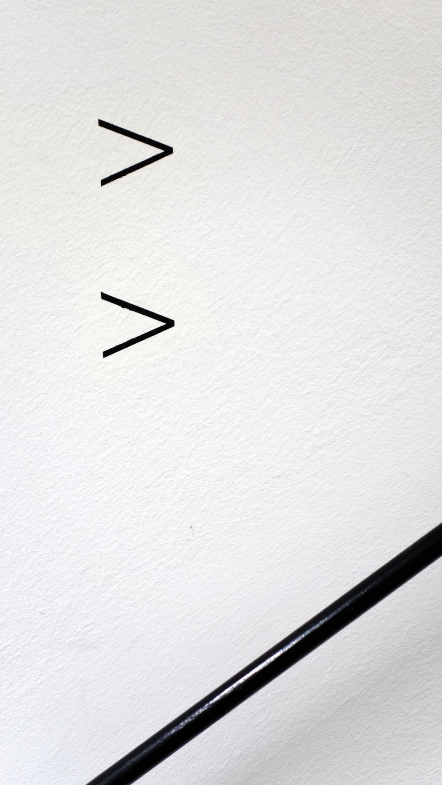Обои угол, проект, монохромный, стрелка, линия в разрешении 1440x2560