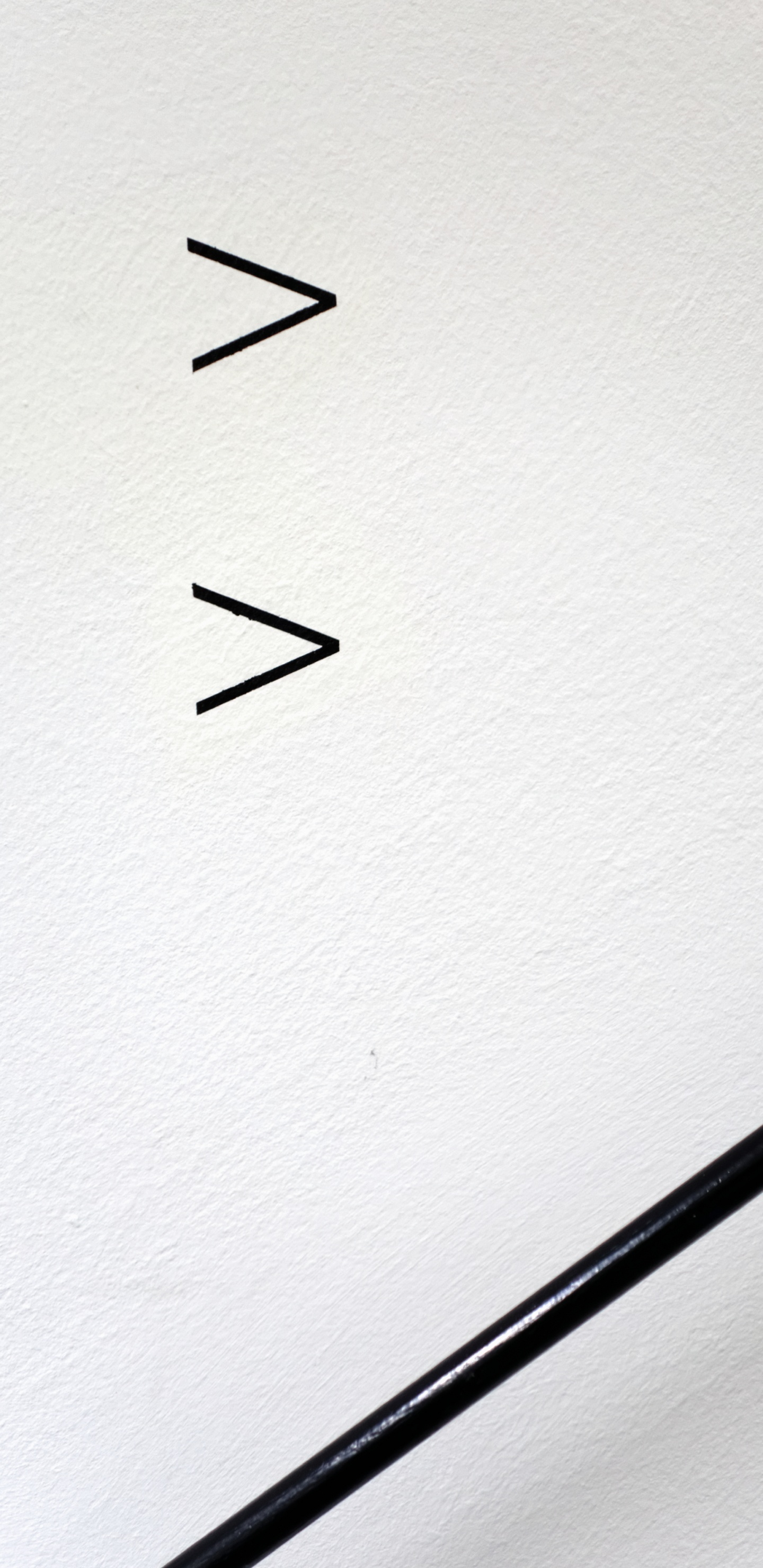 Обои угол, проект, монохромный, стрелка, линия в разрешении 1440x2960