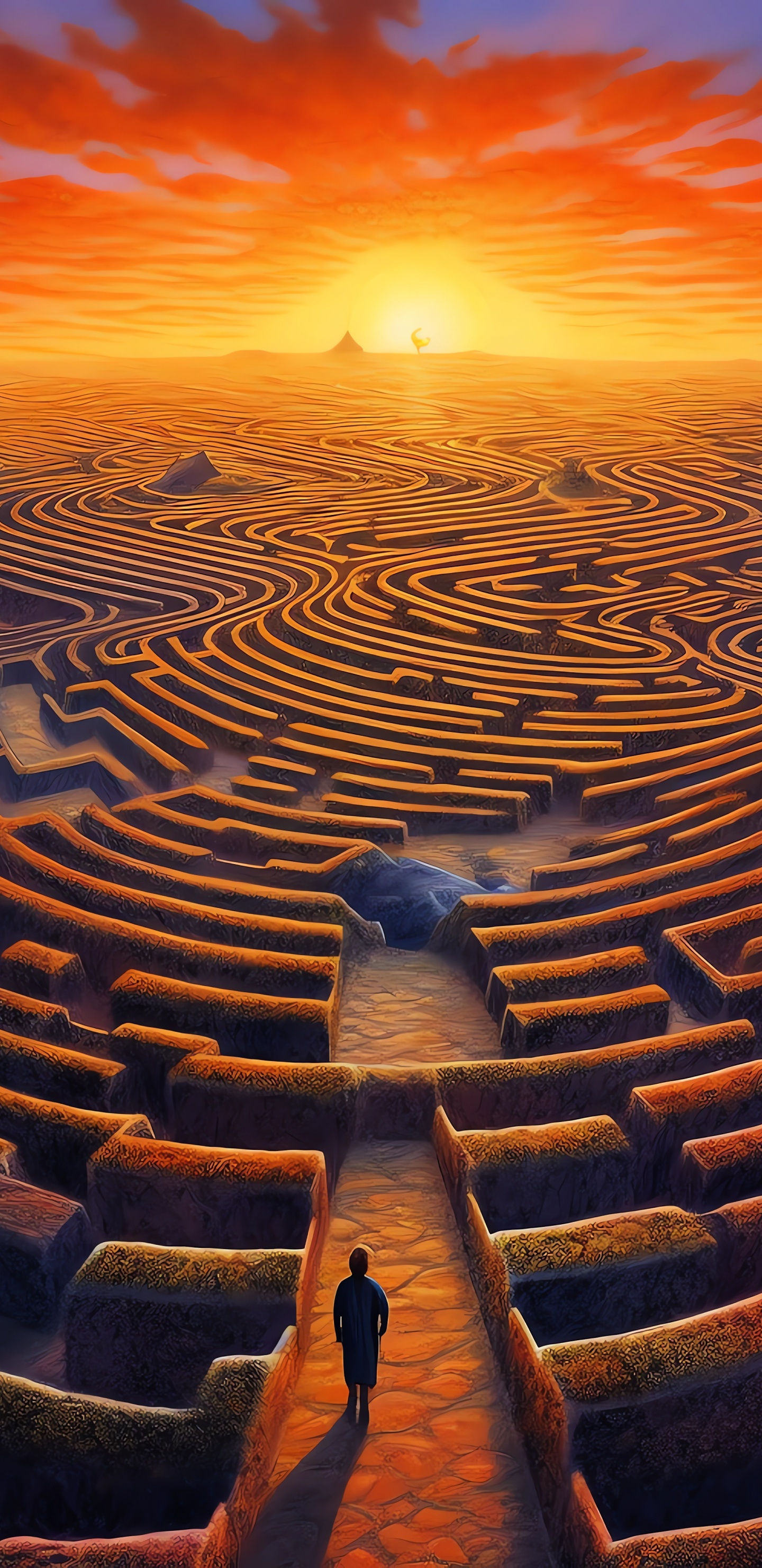 Обои атмосфера, облако, экорегион, природа, природный ландшафт в разрешении 1440x2960