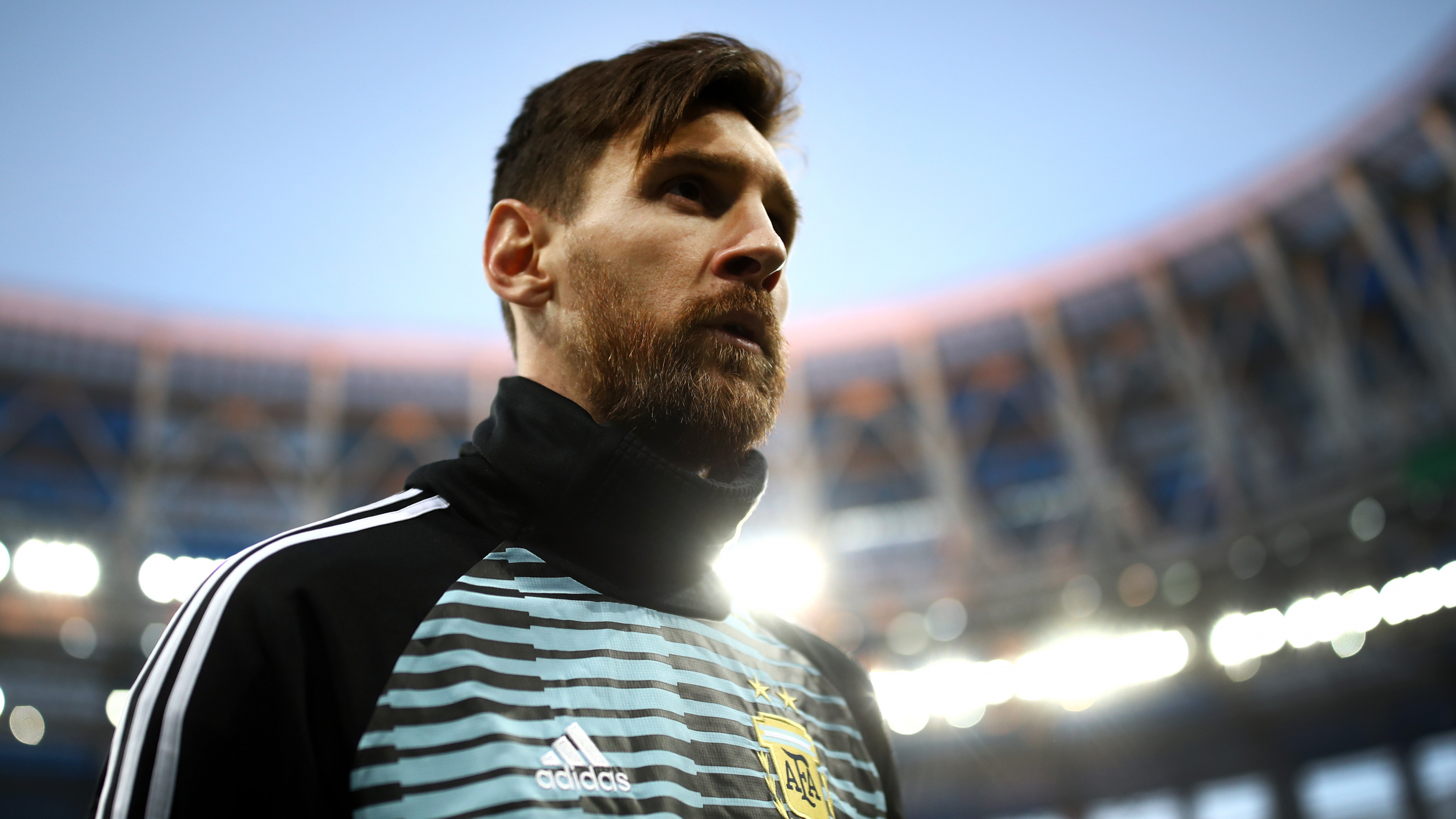 Обои Лионель Месси, ФК Барселона, ЧМ 2018, Футбольный игрок, волосы в разрешении 3840x2160