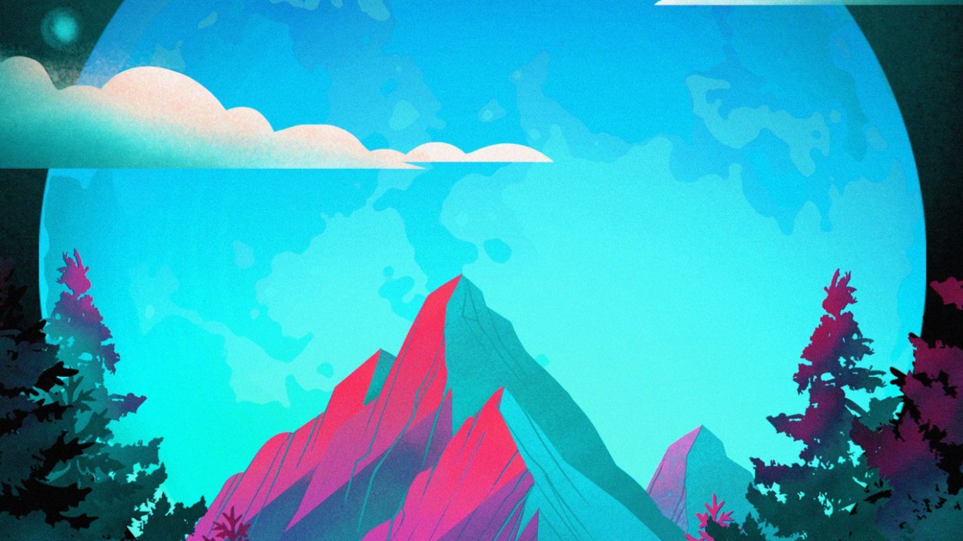 Обои природа, гора, дорога, мир, растение в разрешении 1366x768