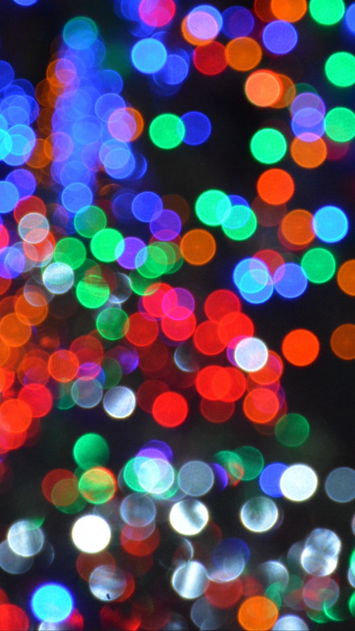 Обои боке, свет, пространство, дискотека, космос в разрешении 720x1280