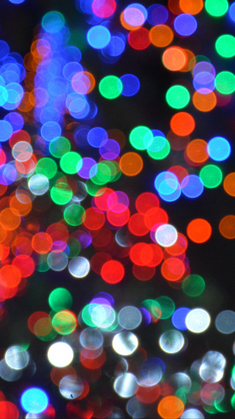 Обои боке, свет, пространство, дискотека, космос в разрешении 750x1334