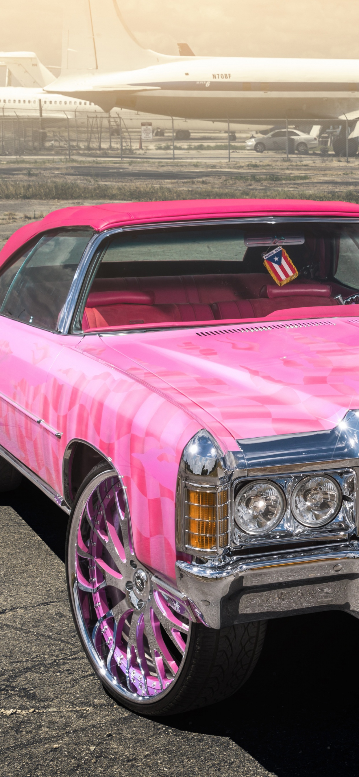 Обои легковые автомобили, классический автомобиль, старинная машина, Шевроле Импала, Ламборджини грех ФКП 37 в разрешении 1242x2688