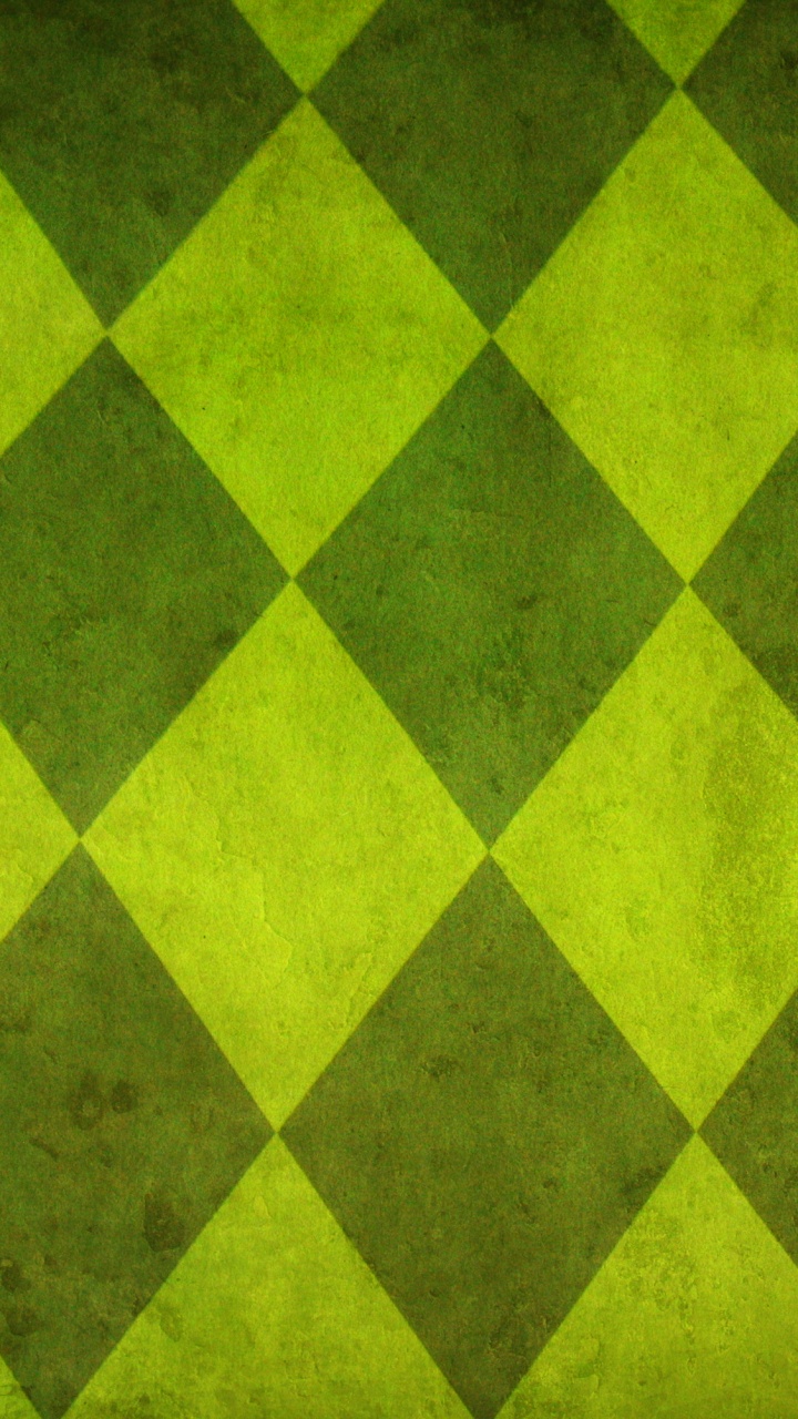 Обои зеленый, желтый, узор, симметрия, Снежинка в разрешении 720x1280