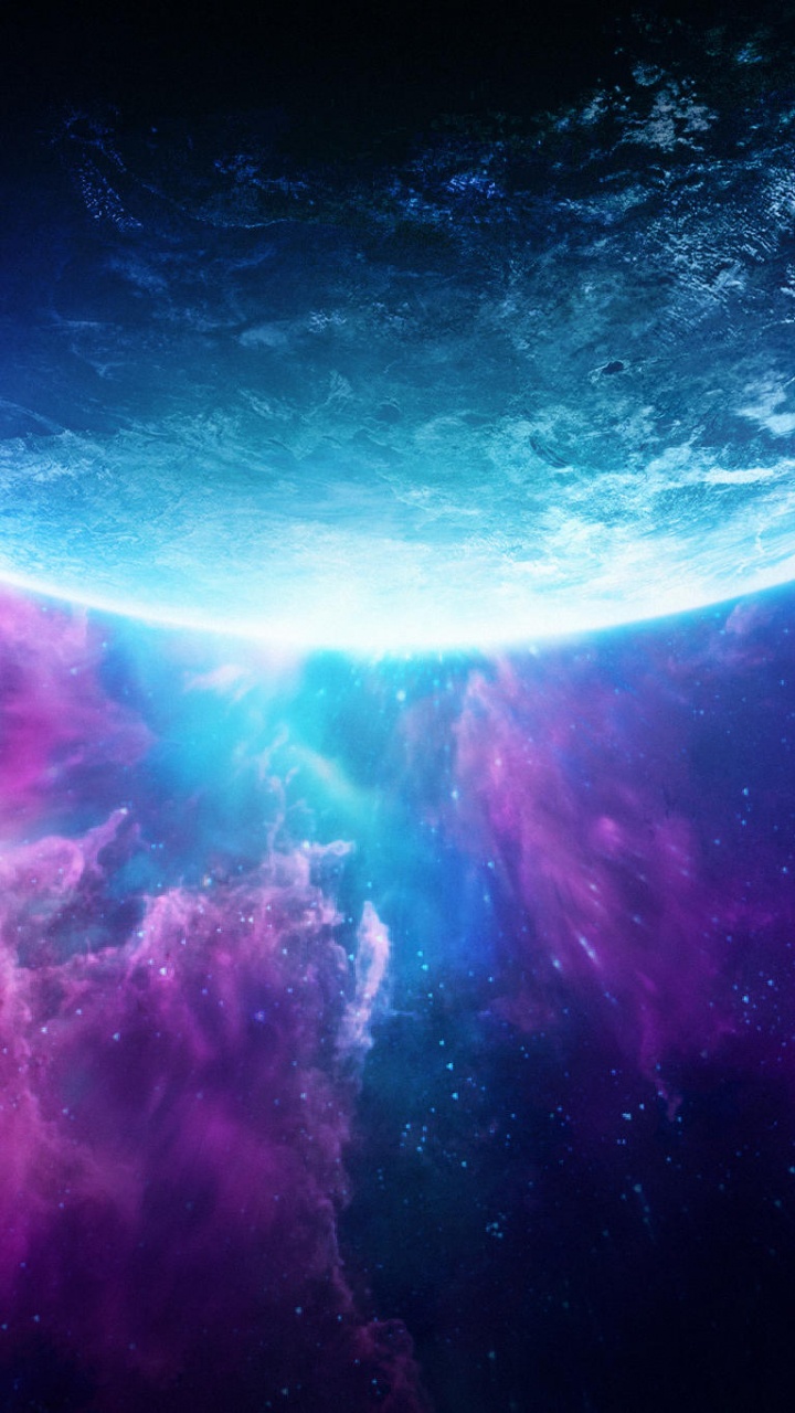 Обои цифровое искусство, арт, артист, атмосфера, пурпур в разрешении 720x1280