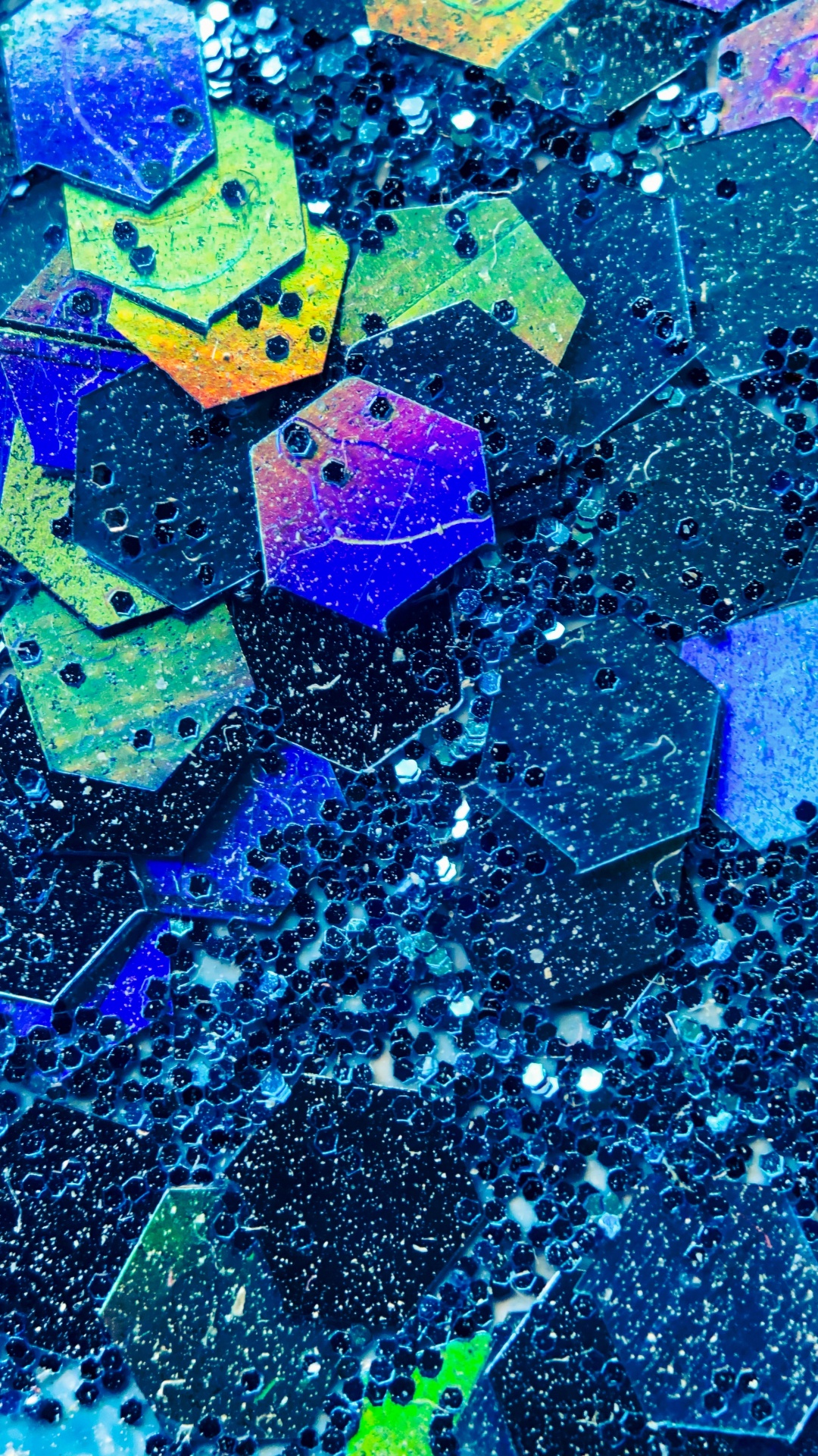 Обои шестиугольник, синий, лазурный, пурпур, жидкий в разрешении 1080x1920