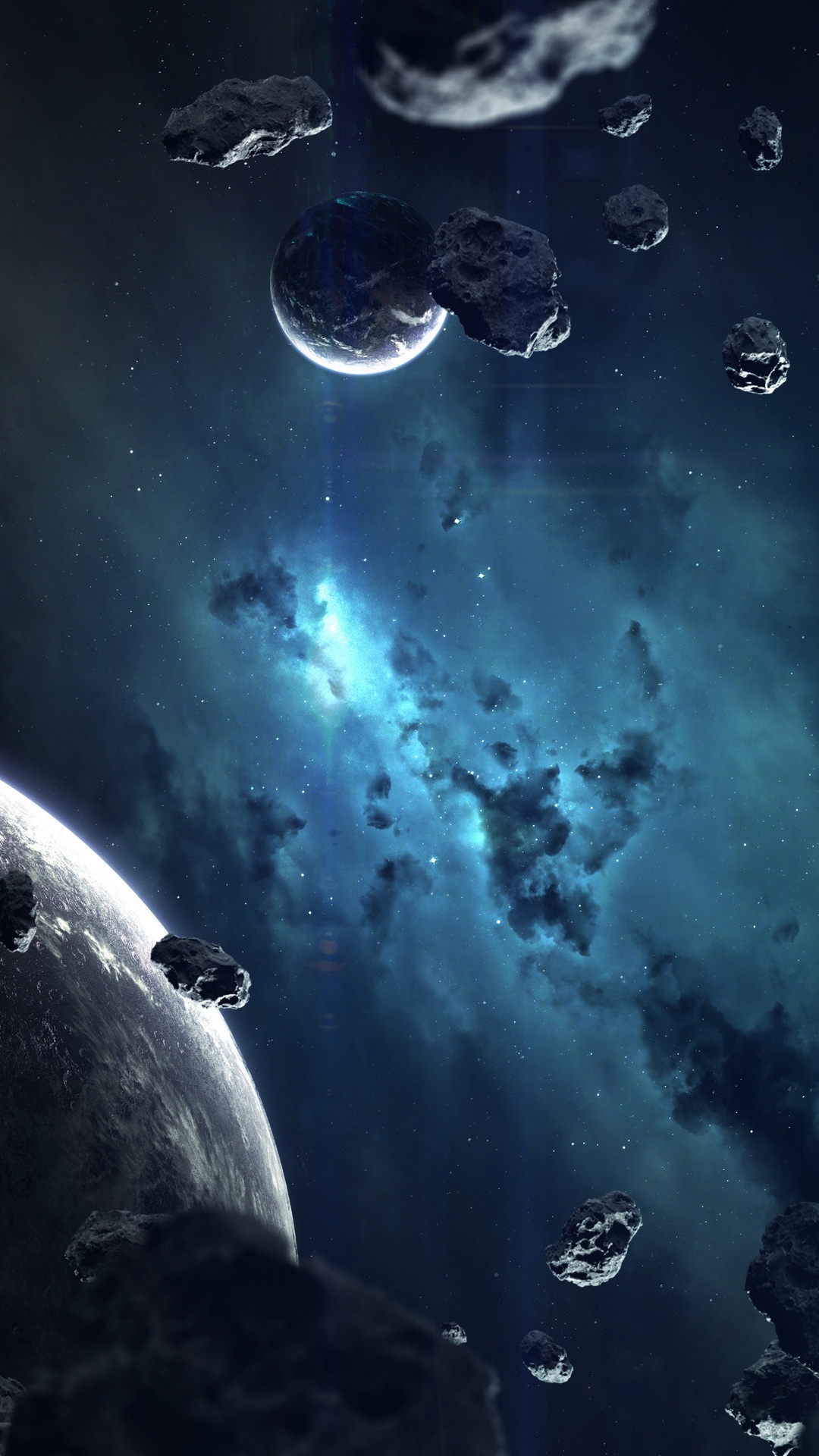 Обои вода, земля, космическое пространство, планета, космос в разрешении 1080x1920