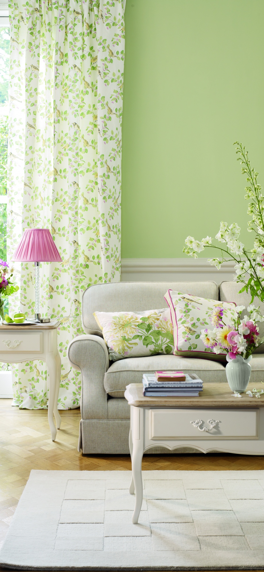 Обои занавес, ткань, гостиная комната, комната, дизайн интерьера в разрешении 1125x2436