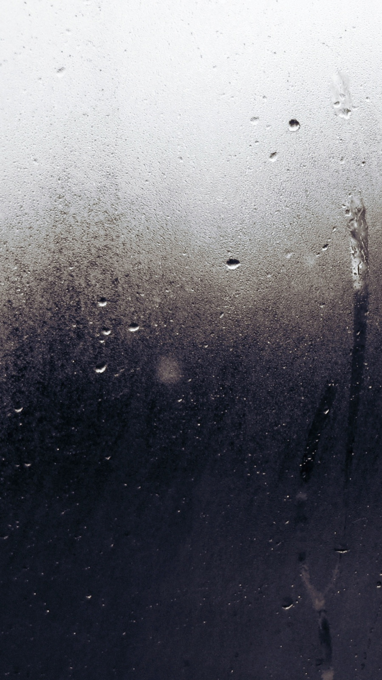 Обои росы капли на стекле, стекло, вода, мелкий дождь, дождь в разрешении 750x1334