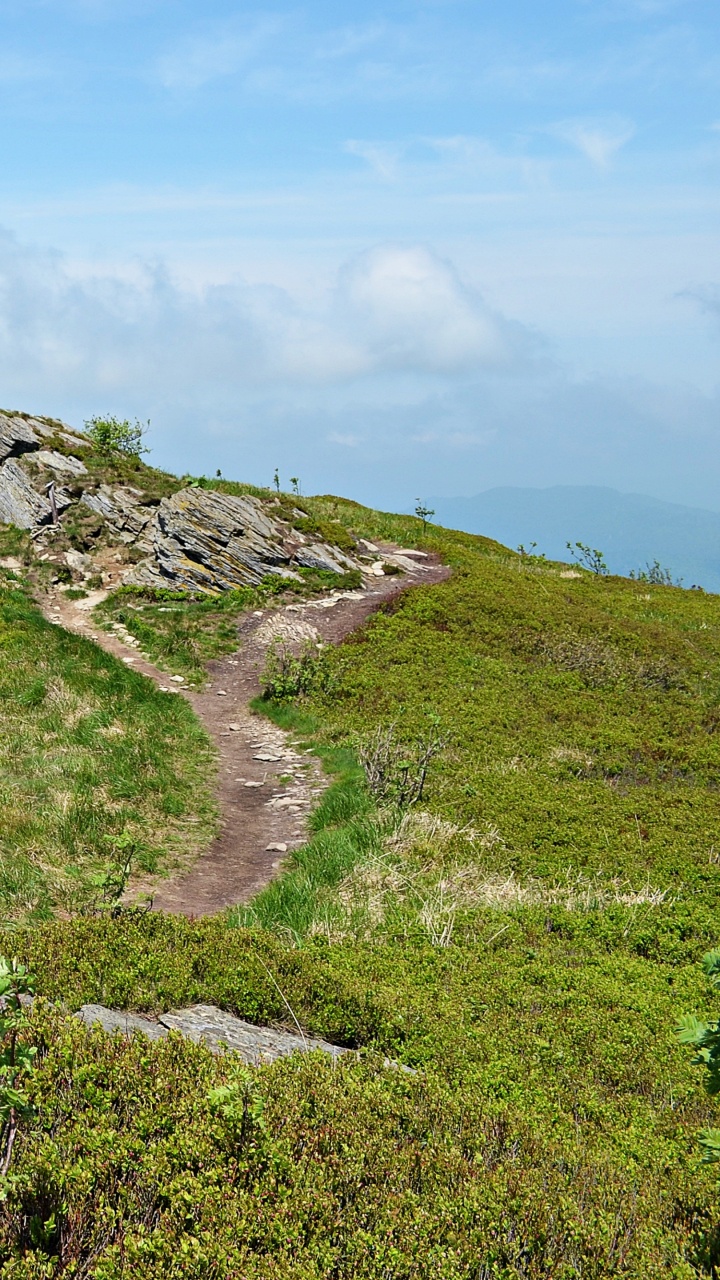 Обои горный рельеф, нагорье, холм, хребет, дикая местность в разрешении 720x1280