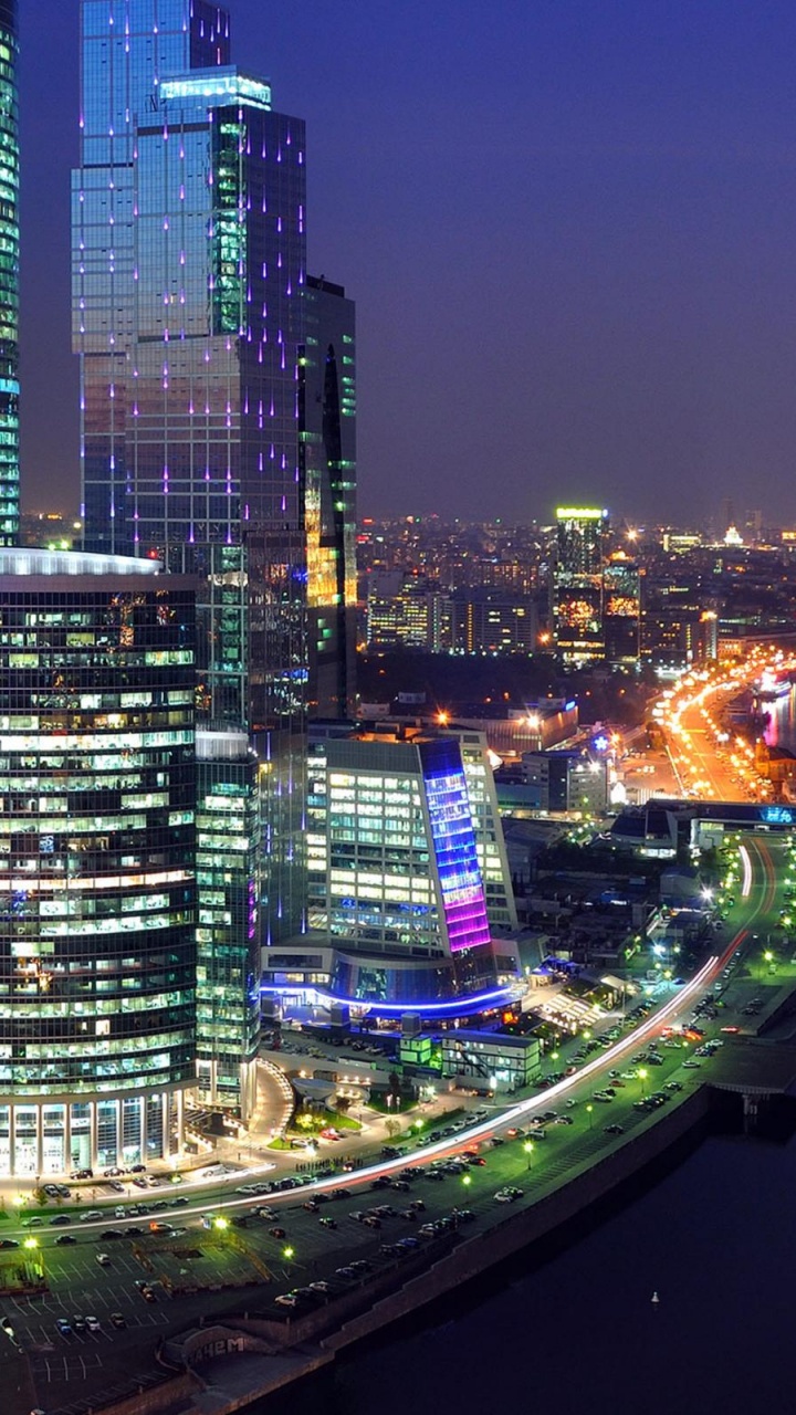 Обои город, городской пейзаж, городской район, метрополия, небоскреб в разрешении 720x1280