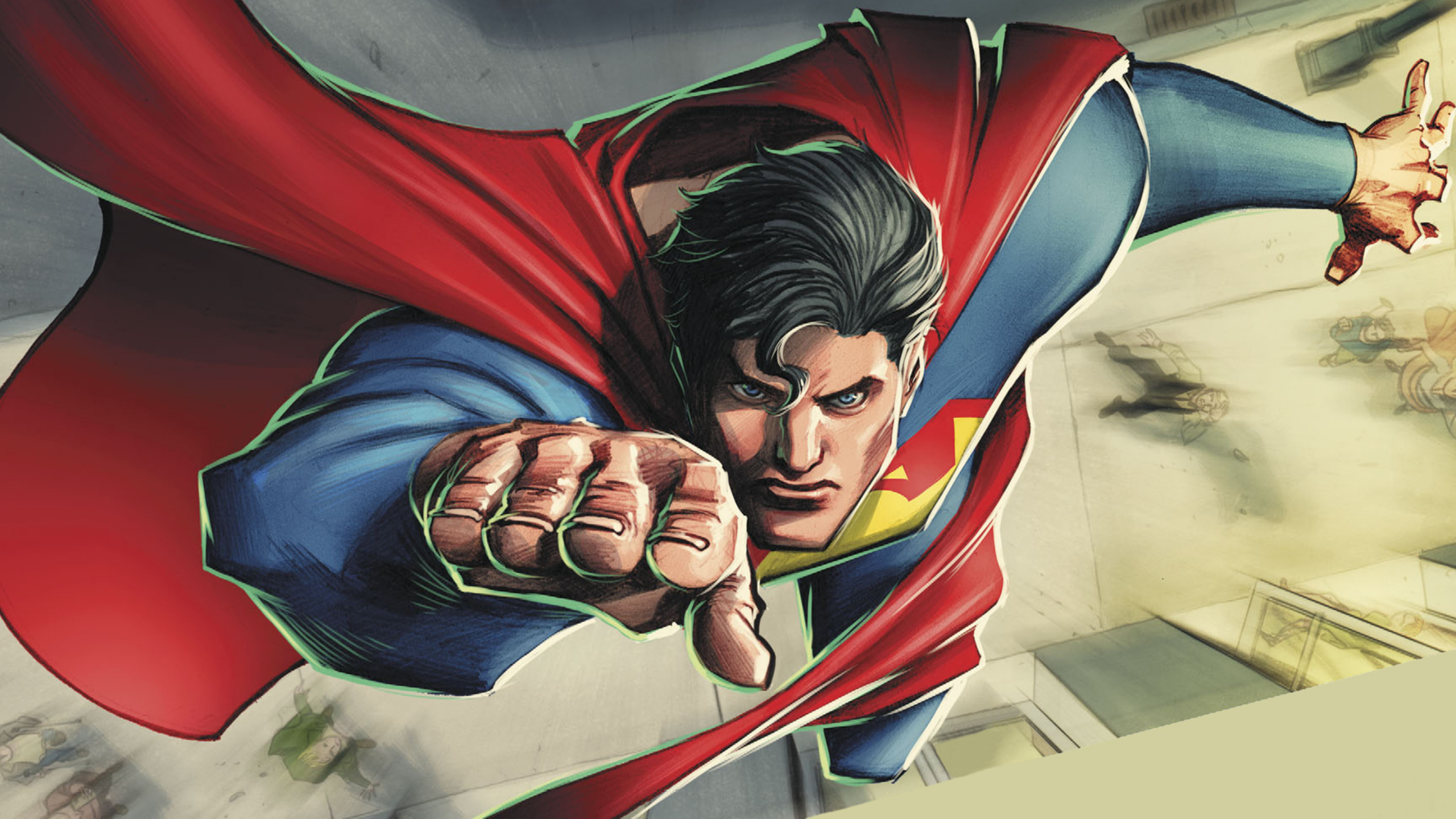 Обои Супермен, комиксы dc, комиксы, супергерой, фикция в разрешении 2560x1440