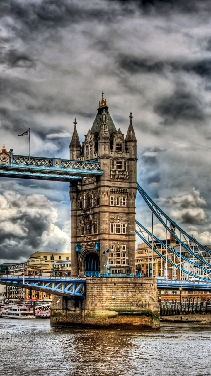 Обои тауэрский мост, лондонский Тауэр, лондонский мост, мост, ориентир в разрешении 720x1280