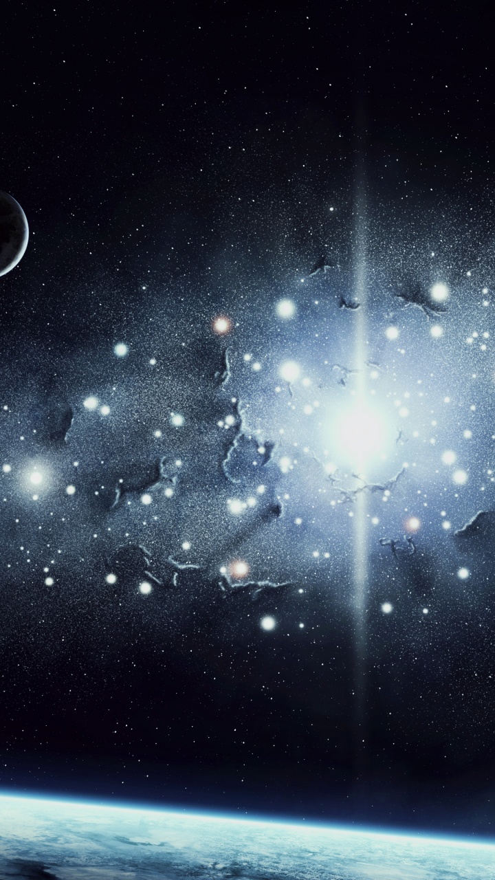 Обои Галактика, космическое пространство, астрономический объект, небо, тьма в разрешении 720x1280