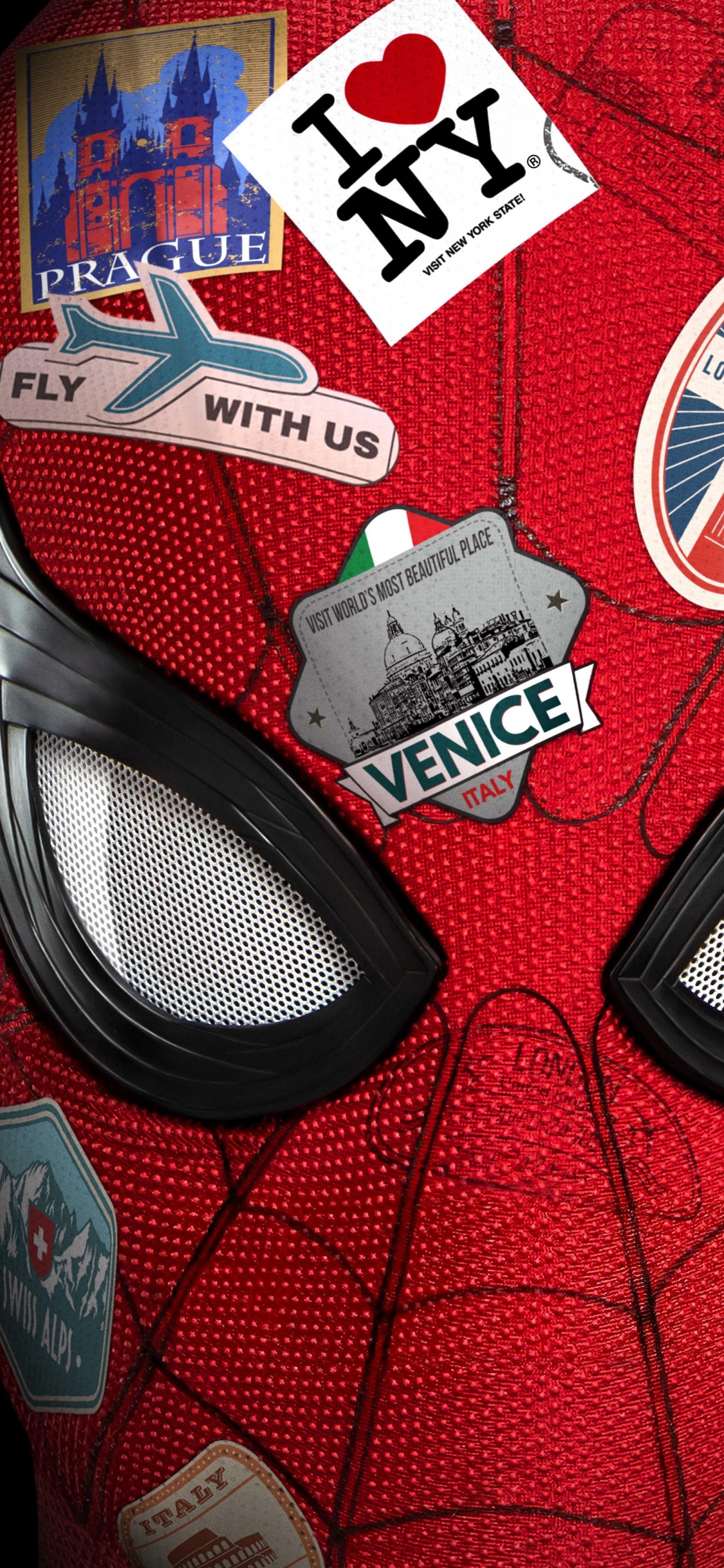 Обои Человек-паук Далеко от дома плакат, тетя Мэй, человек-паук, постер, графический дизайн в разрешении 1125x2436