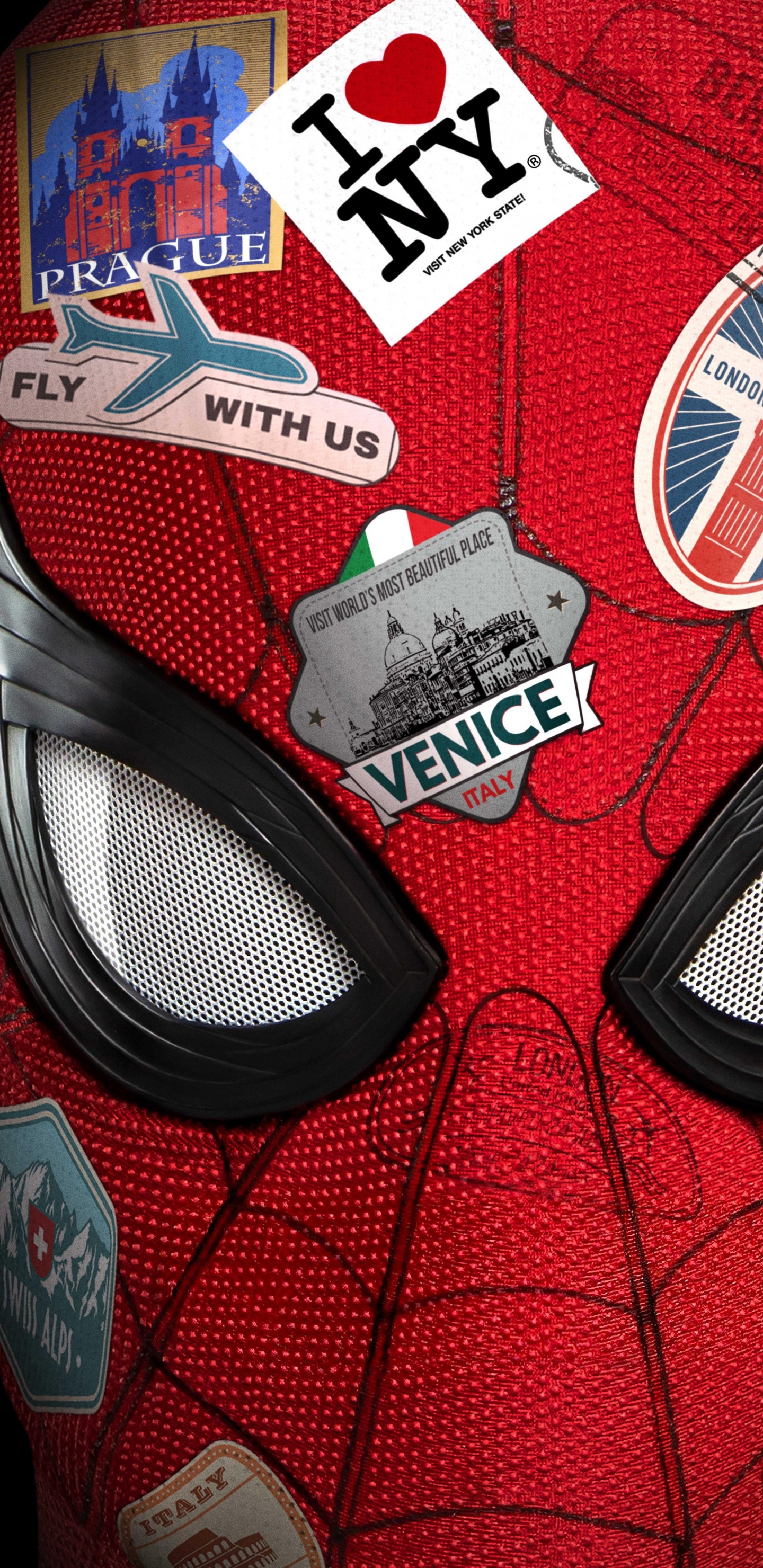 Обои Человек-паук Далеко от дома плакат, тетя Мэй, человек-паук, постер, графический дизайн в разрешении 1440x2960